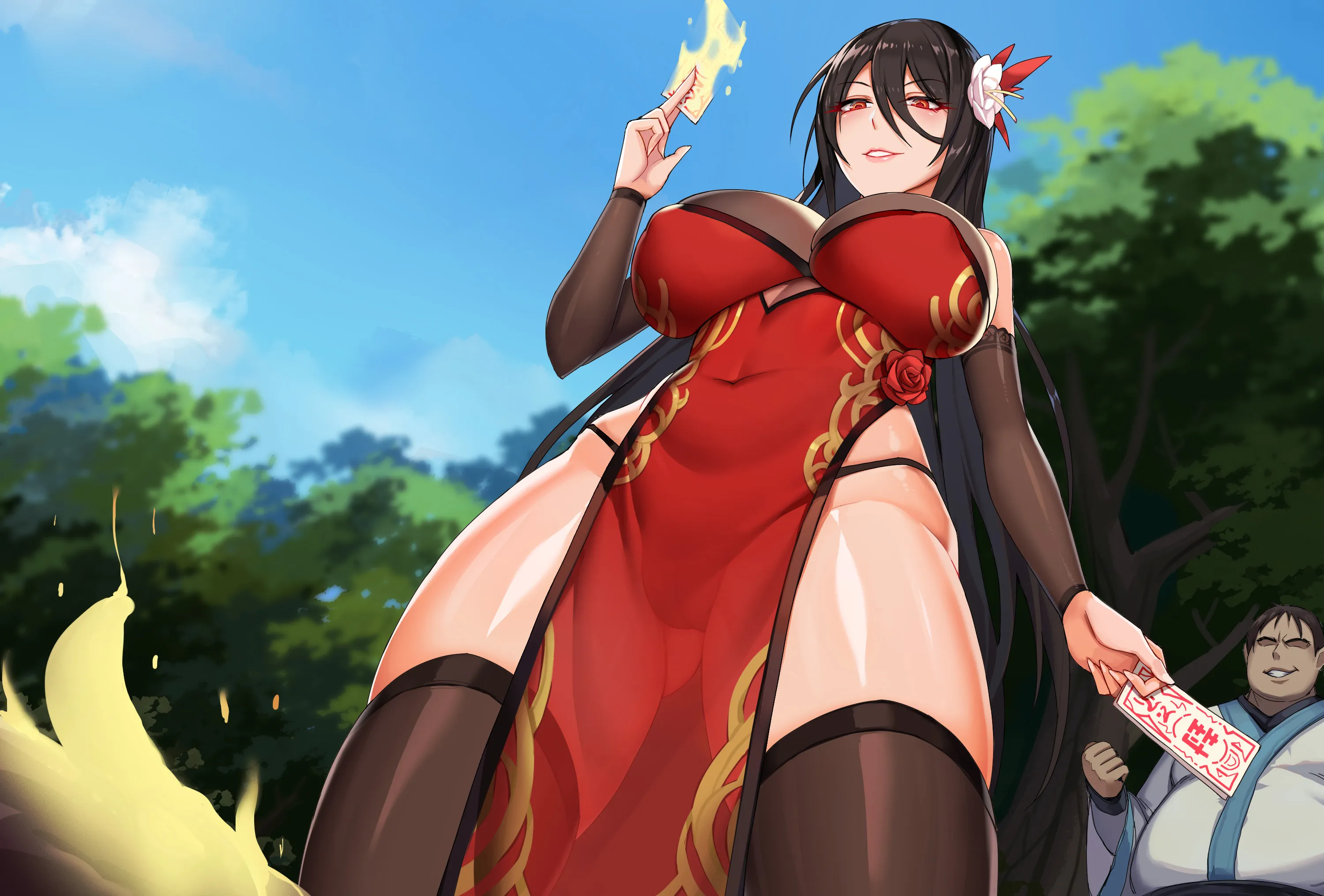 HentaiVN.net - Ảnh 5 - Married Master Lilan [人妻封魔師麗兰] - Chap 1