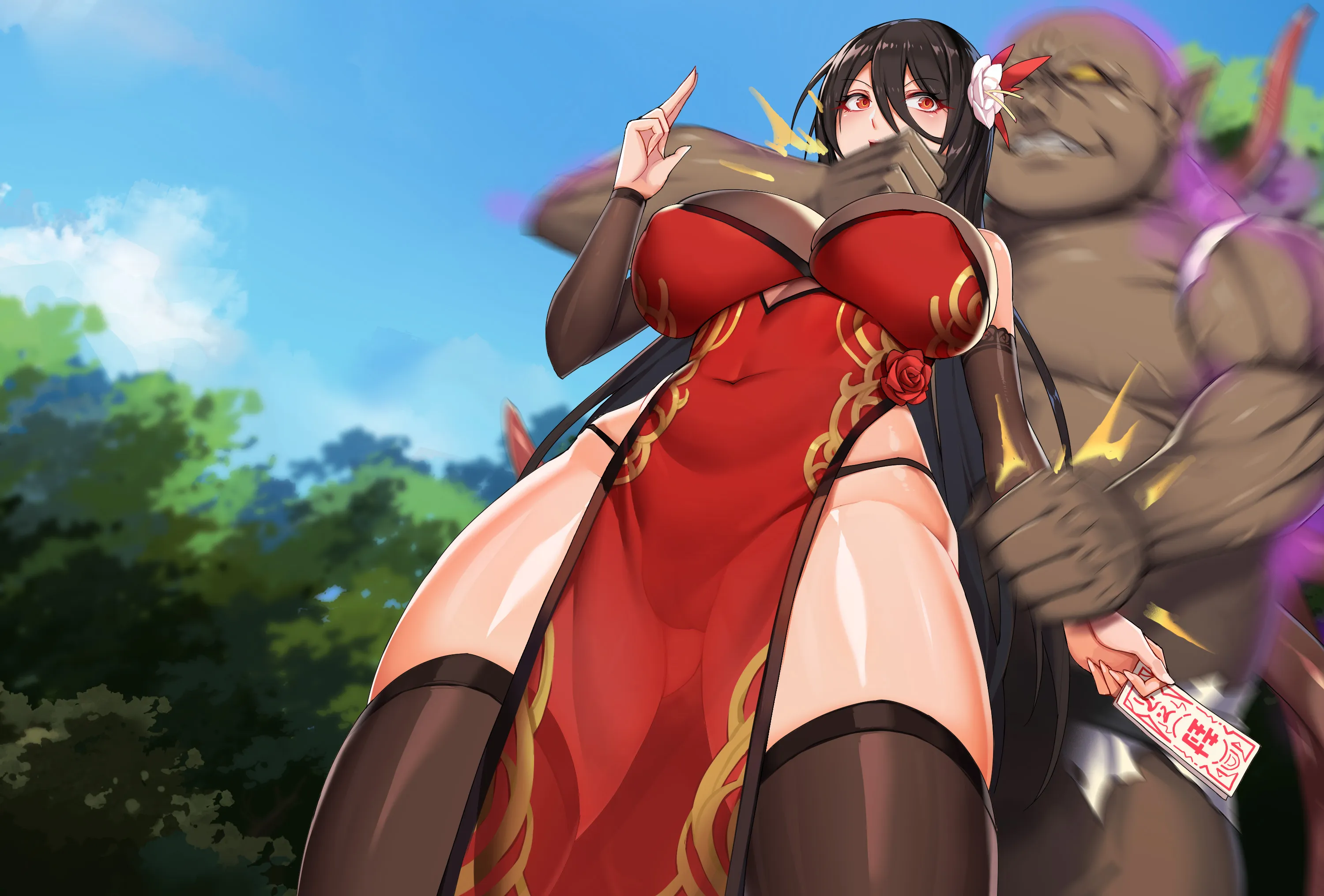 HentaiVN.net - Ảnh 8 - Married Master Lilan [人妻封魔師麗兰] - Chap 1