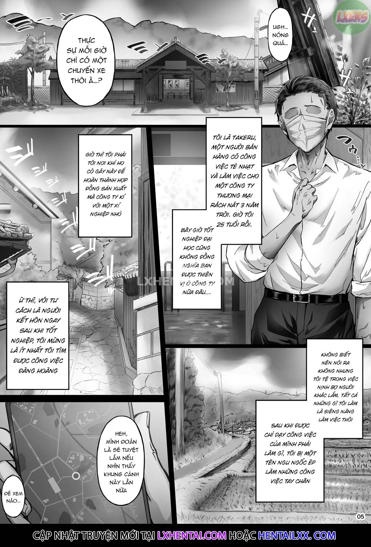 HentaiVN.net - Ảnh 7 - Sweltering Days [Kajitsu] - Chap 1