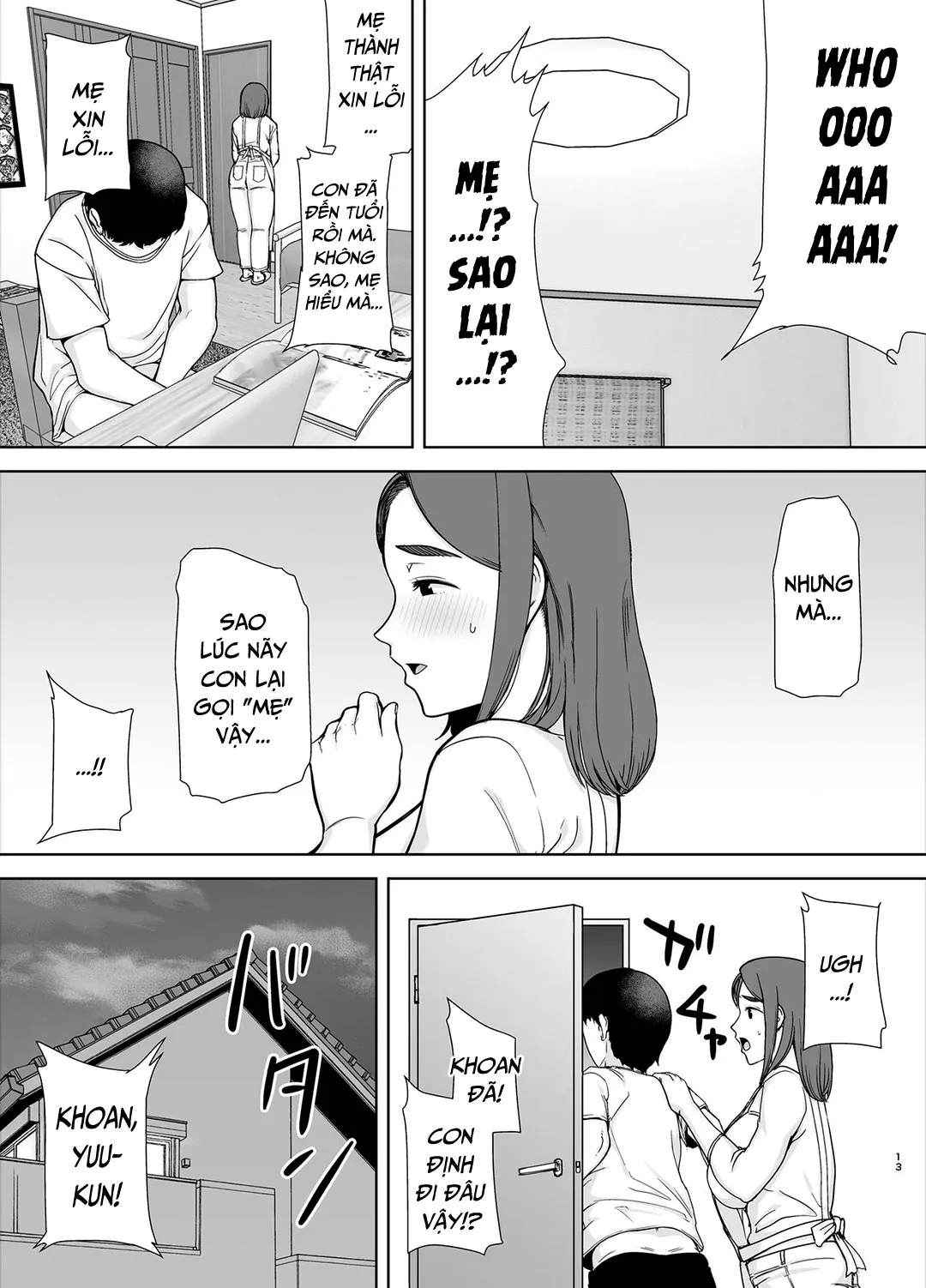HentaiVN.net - Ảnh 13 - Mẹ là người phụ nữ mà tôi yêu [Boku no Kaa-san de, Boku no Suki na Hito.] - Chap 1A