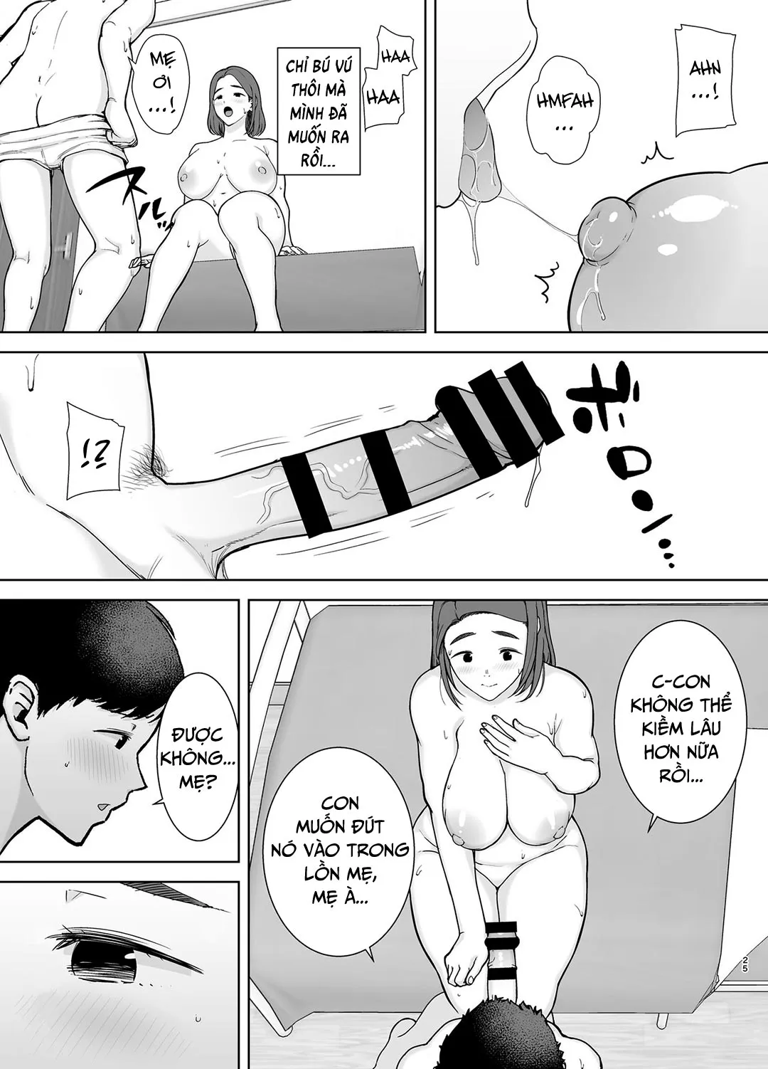 HentaiVN.net - Ảnh 25 - Mẹ là người phụ nữ mà tôi yêu [Boku no Kaa-san de, Boku no Suki na Hito.] - Chap 1A
