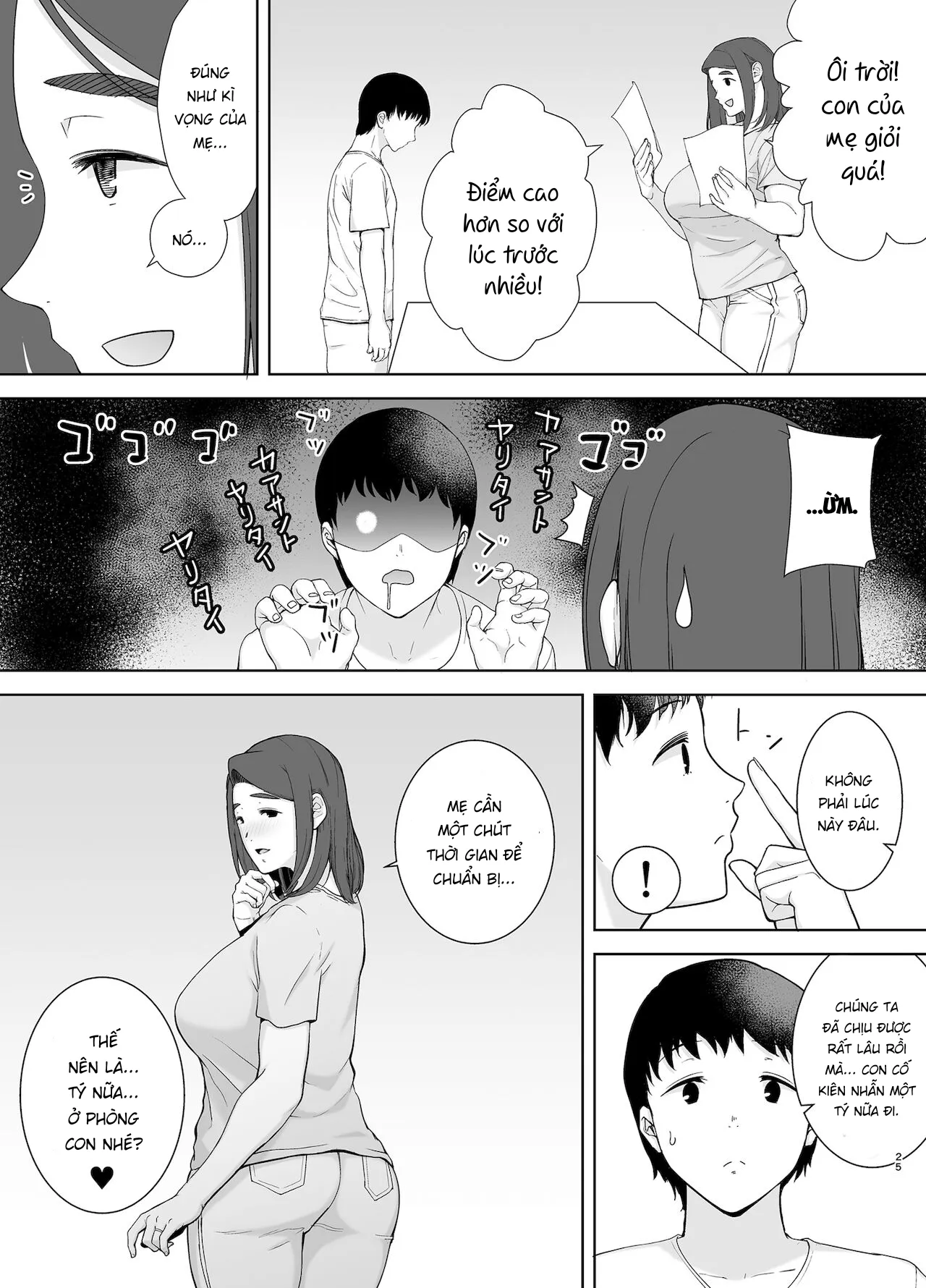 HentaiVN.net - Ảnh 26 - Mẹ là người phụ nữ mà tôi yêu [Boku no Kaa-san de, Boku no Suki na Hito.] - Chap 2A