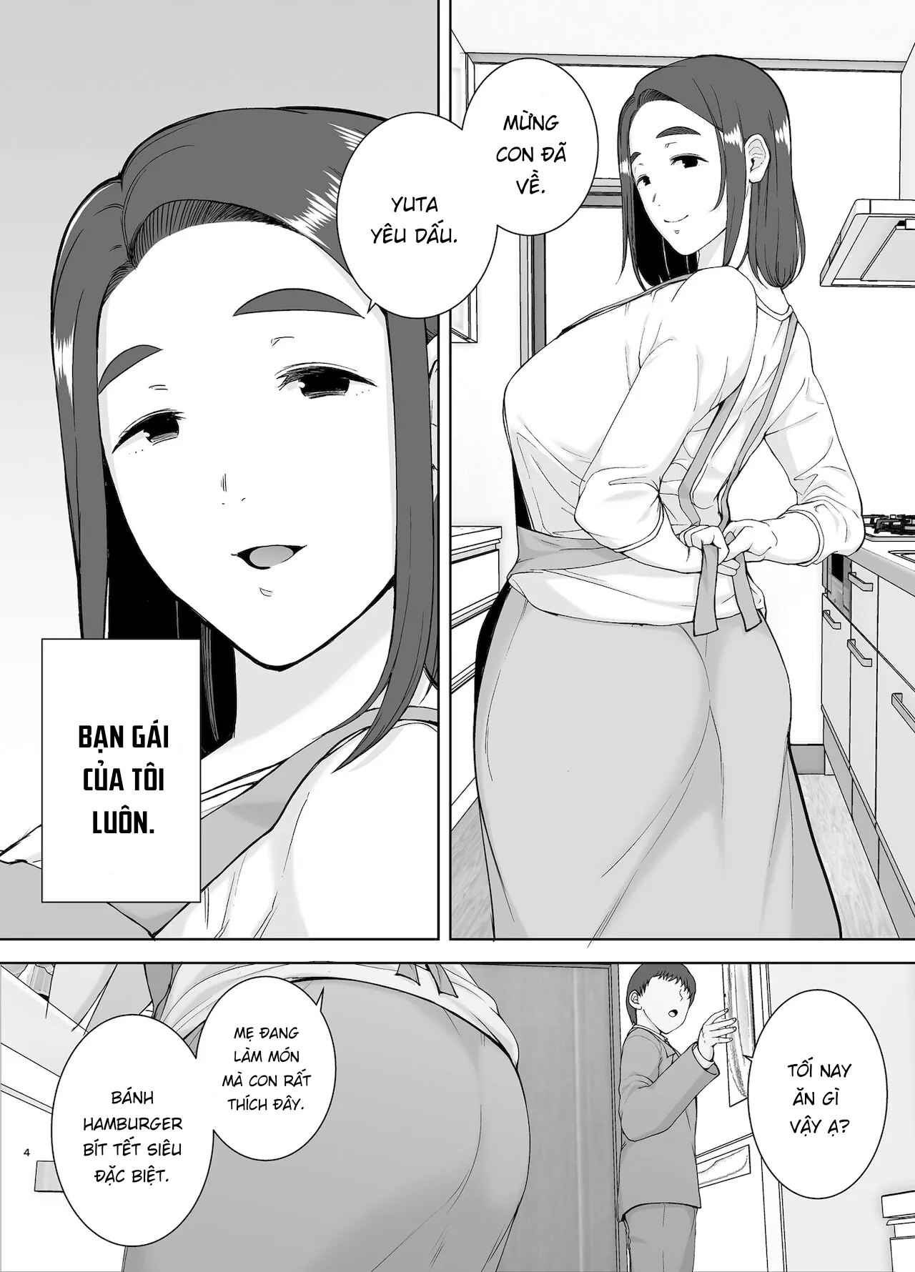 HentaiVN.net - Ảnh 5 - Mẹ là người phụ nữ mà tôi yêu [Boku no Kaa-san de, Boku no Suki na Hito.] - Chap 2A