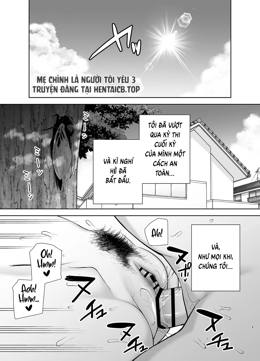 HentaiVN.net - Ảnh 3 - Mẹ là người phụ nữ mà tôi yêu [Boku no Kaa-san de, Boku no Suki na Hito.] - Chap 3 - Đi biển vào kỳ nghỉ hè