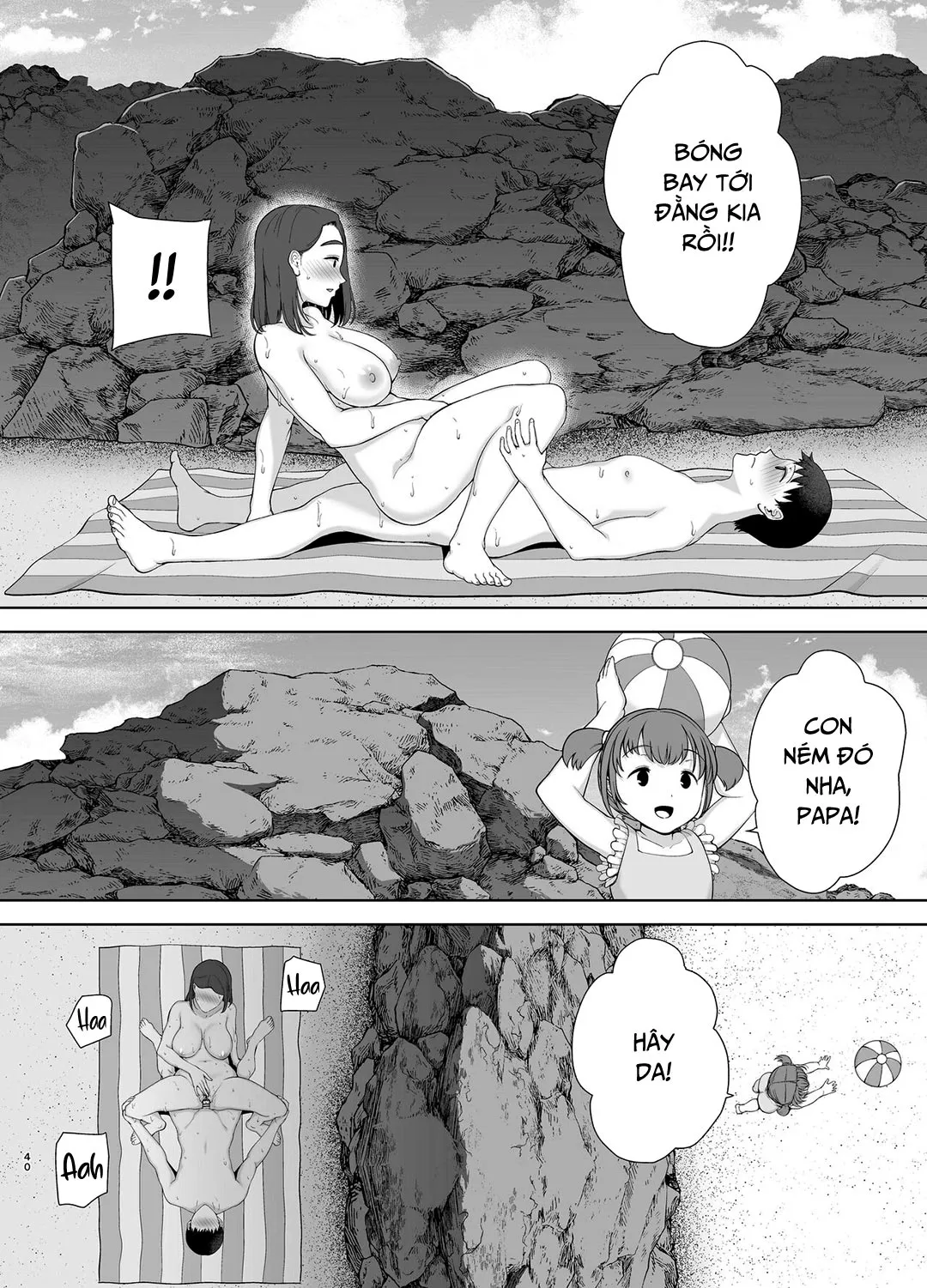 HentaiVN.net - Ảnh 40 - Mẹ là người phụ nữ mà tôi yêu [Boku no Kaa-san de, Boku no Suki na Hito.] - Chap 3 - Đi biển vào kỳ nghỉ hè