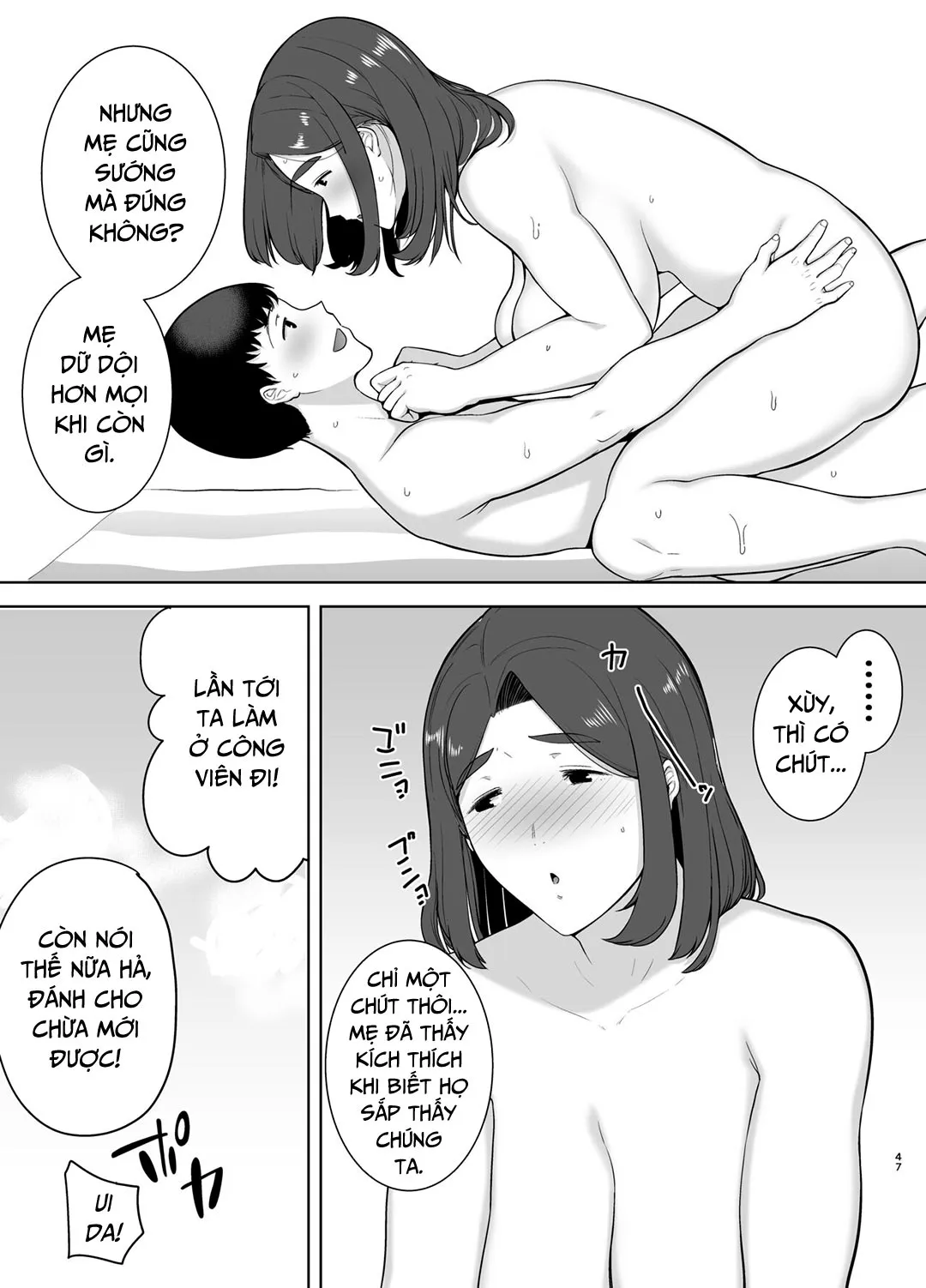 HentaiVN.net - Ảnh 47 - Mẹ là người phụ nữ mà tôi yêu [Boku no Kaa-san de, Boku no Suki na Hito.] - Chap 3 - Đi biển vào kỳ nghỉ hè