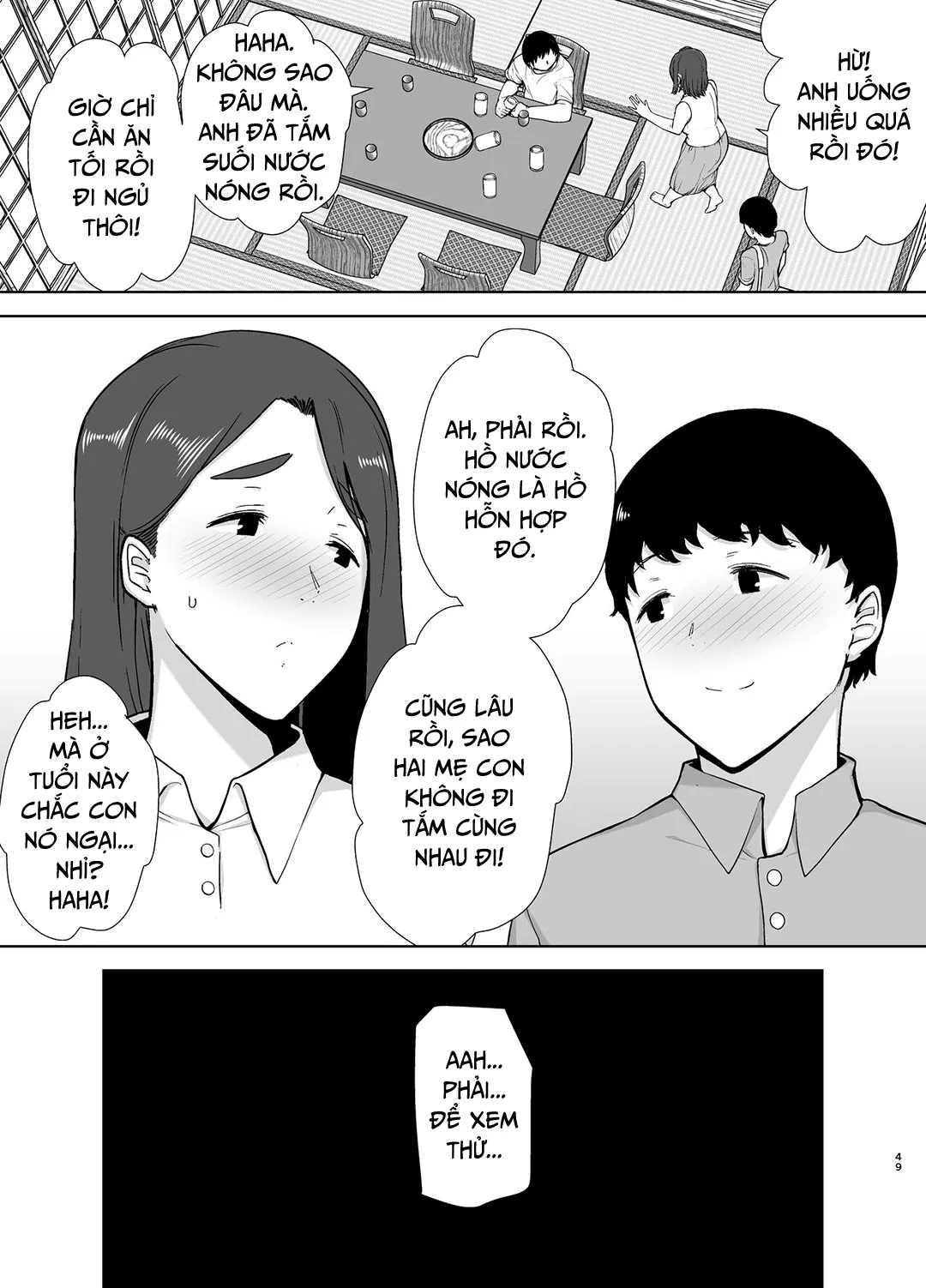 HentaiVN.net - Ảnh 49 - Mẹ là người phụ nữ mà tôi yêu [Boku no Kaa-san de, Boku no Suki na Hito.] - Chap 3 - Đi biển vào kỳ nghỉ hè