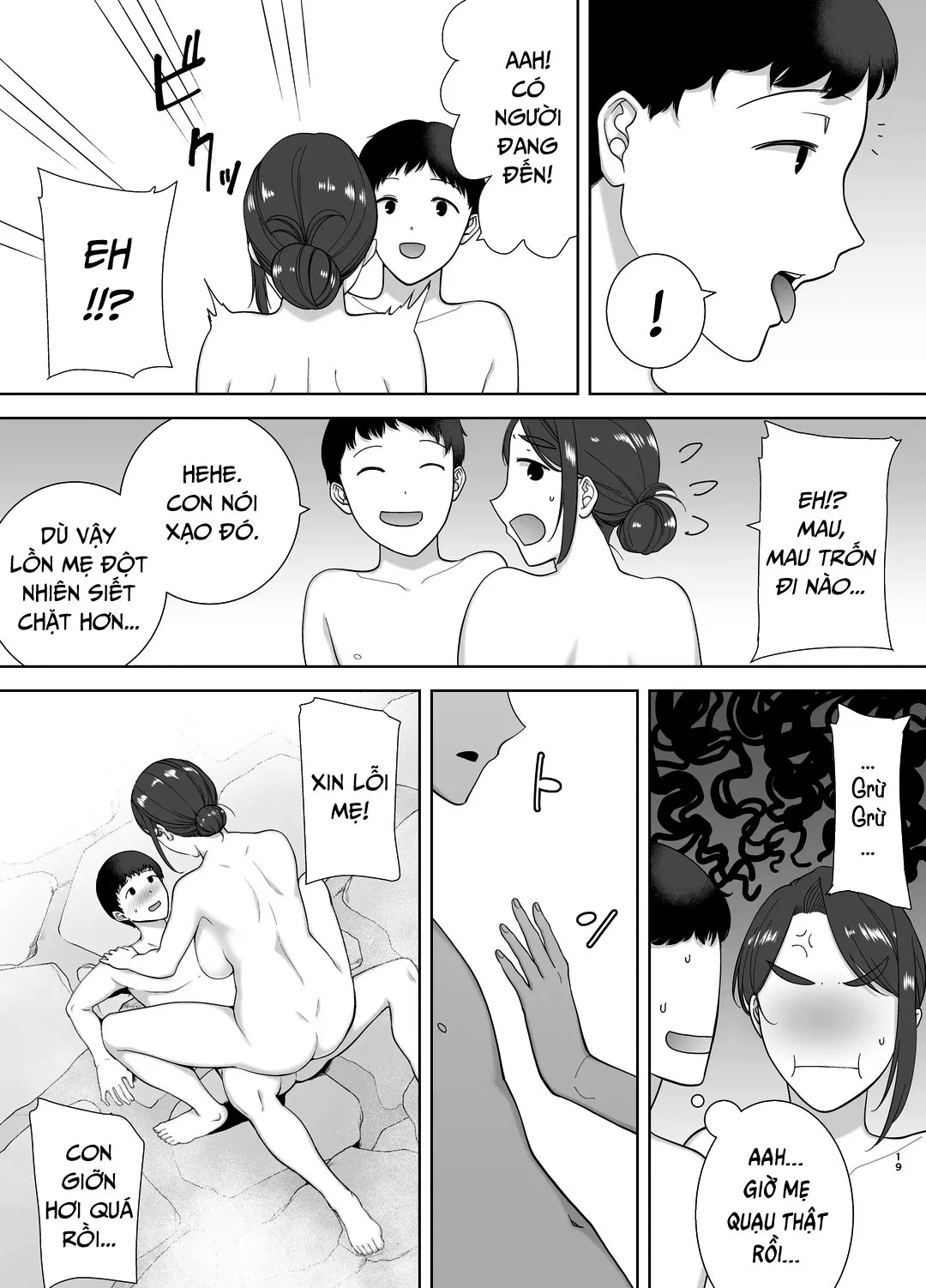 HentaiVN.net - Ảnh 20 - Mẹ là người phụ nữ mà tôi yêu [Boku no Kaa-san de, Boku no Suki na Hito.] - Chap 4 - Suối nước nóng
