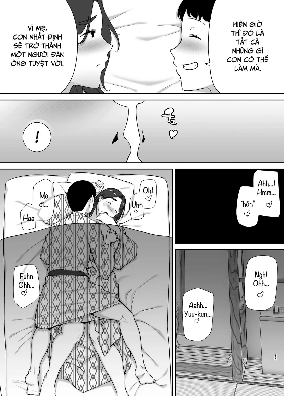 HentaiVN.net - Ảnh 36 - Mẹ là người phụ nữ mà tôi yêu [Boku no Kaa-san de, Boku no Suki na Hito.] - Chap 4 - Suối nước nóng
