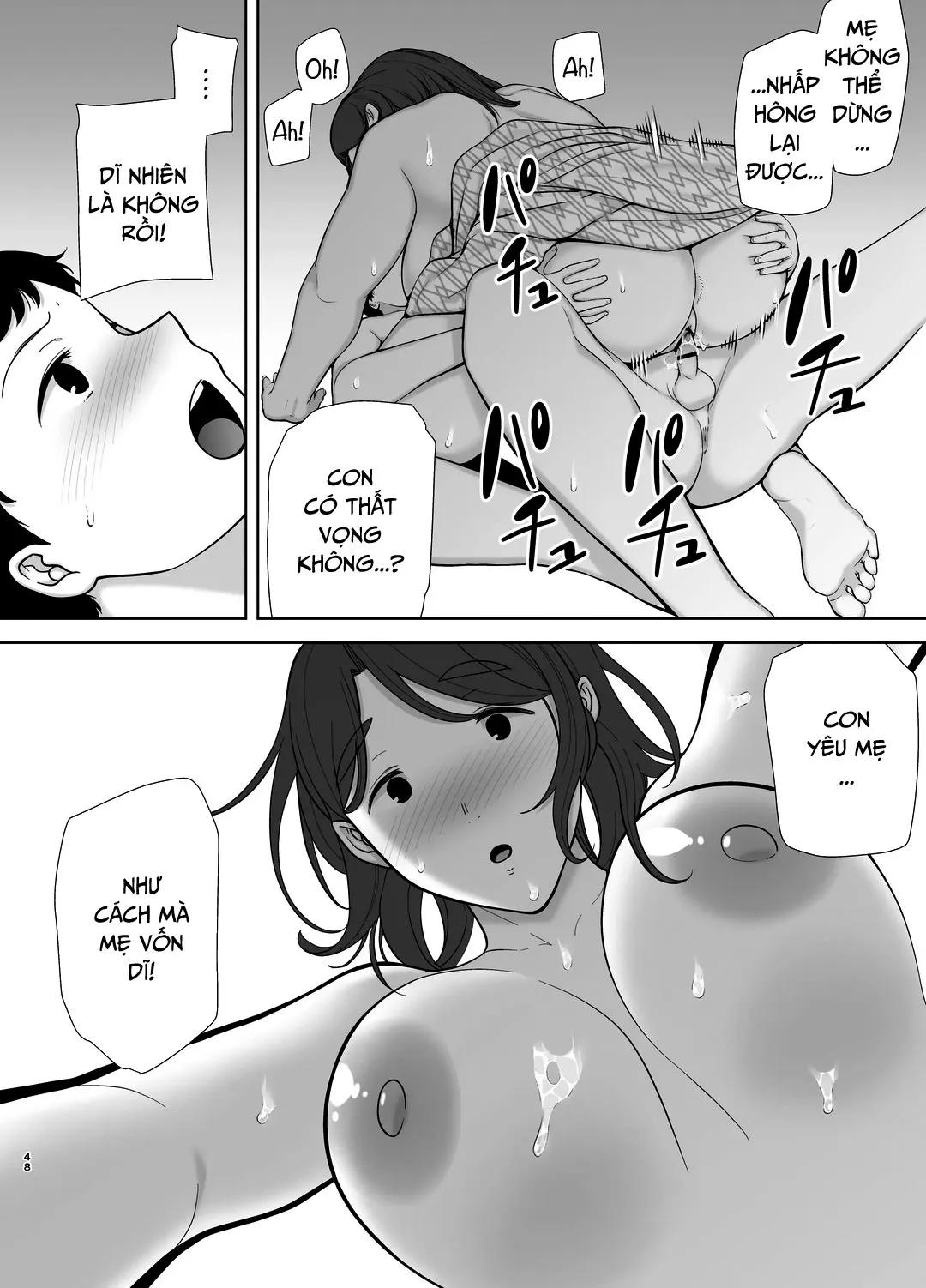 HentaiVN.net - Ảnh 49 - Mẹ là người phụ nữ mà tôi yêu [Boku no Kaa-san de, Boku no Suki na Hito.] - Chap 4 - Suối nước nóng