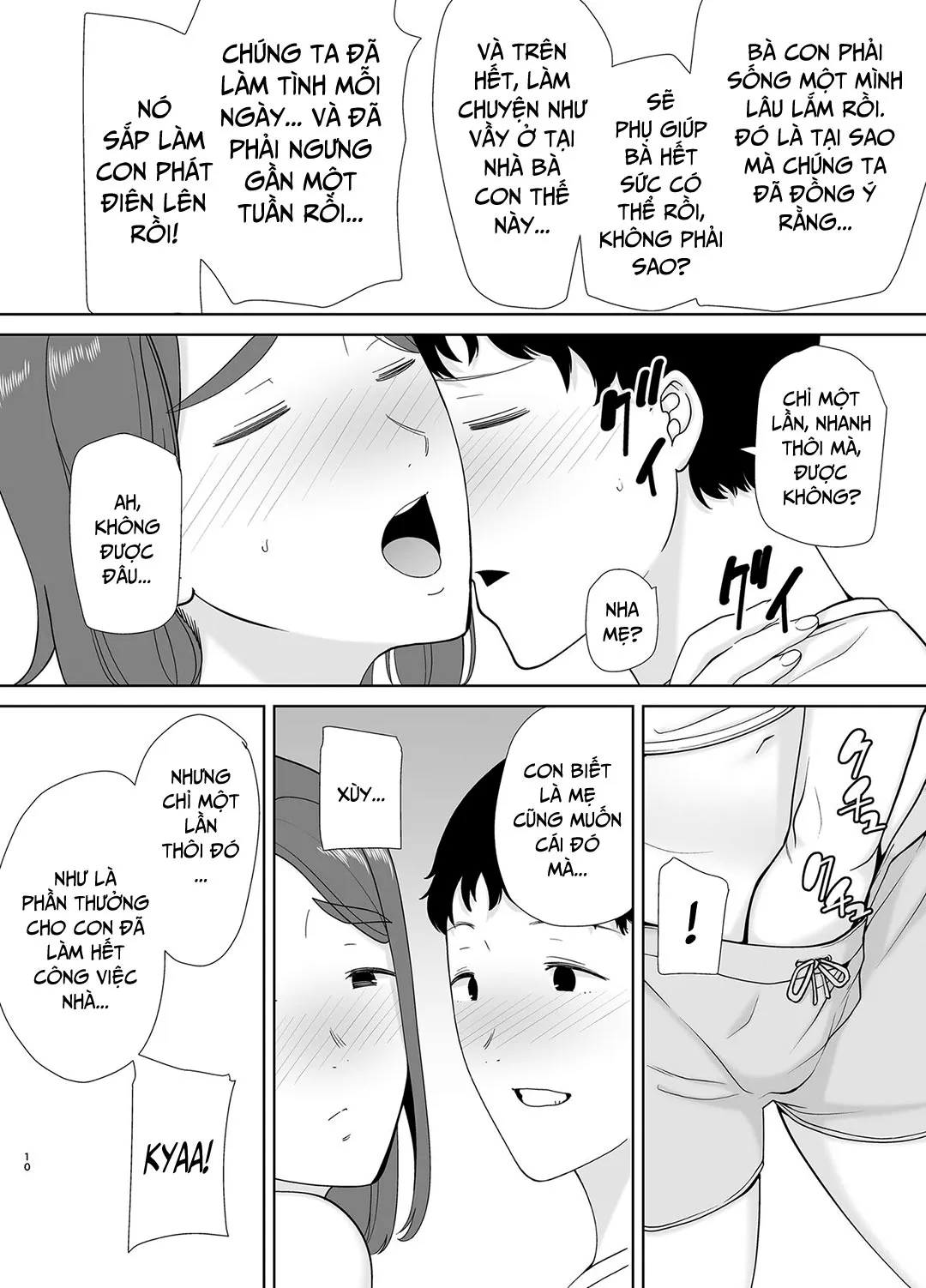 HentaiVN.net - Ảnh 10 - Mẹ là người phụ nữ mà tôi yêu [Boku no Kaa-san de, Boku no Suki na Hito.] - Chap 5A - Chuyến về quê nội