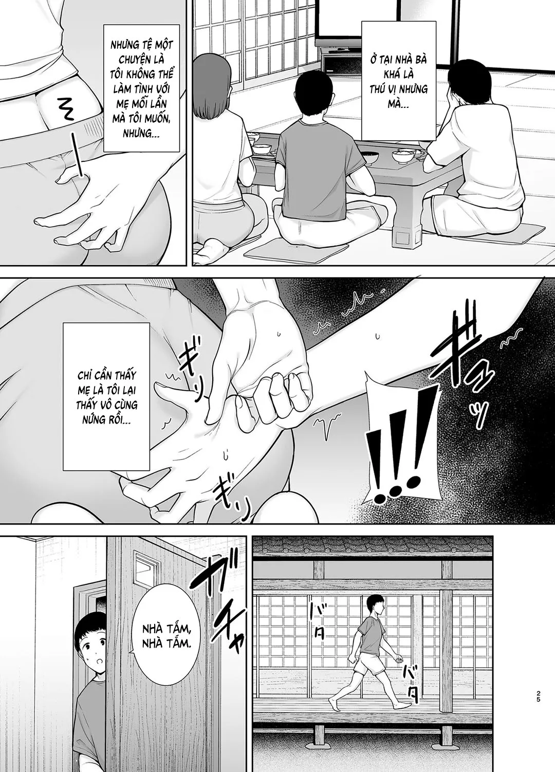 HentaiVN.net - Ảnh 24 - Mẹ là người phụ nữ mà tôi yêu [Boku no Kaa-san de, Boku no Suki na Hito.] - Chap 5A - Chuyến về quê nội