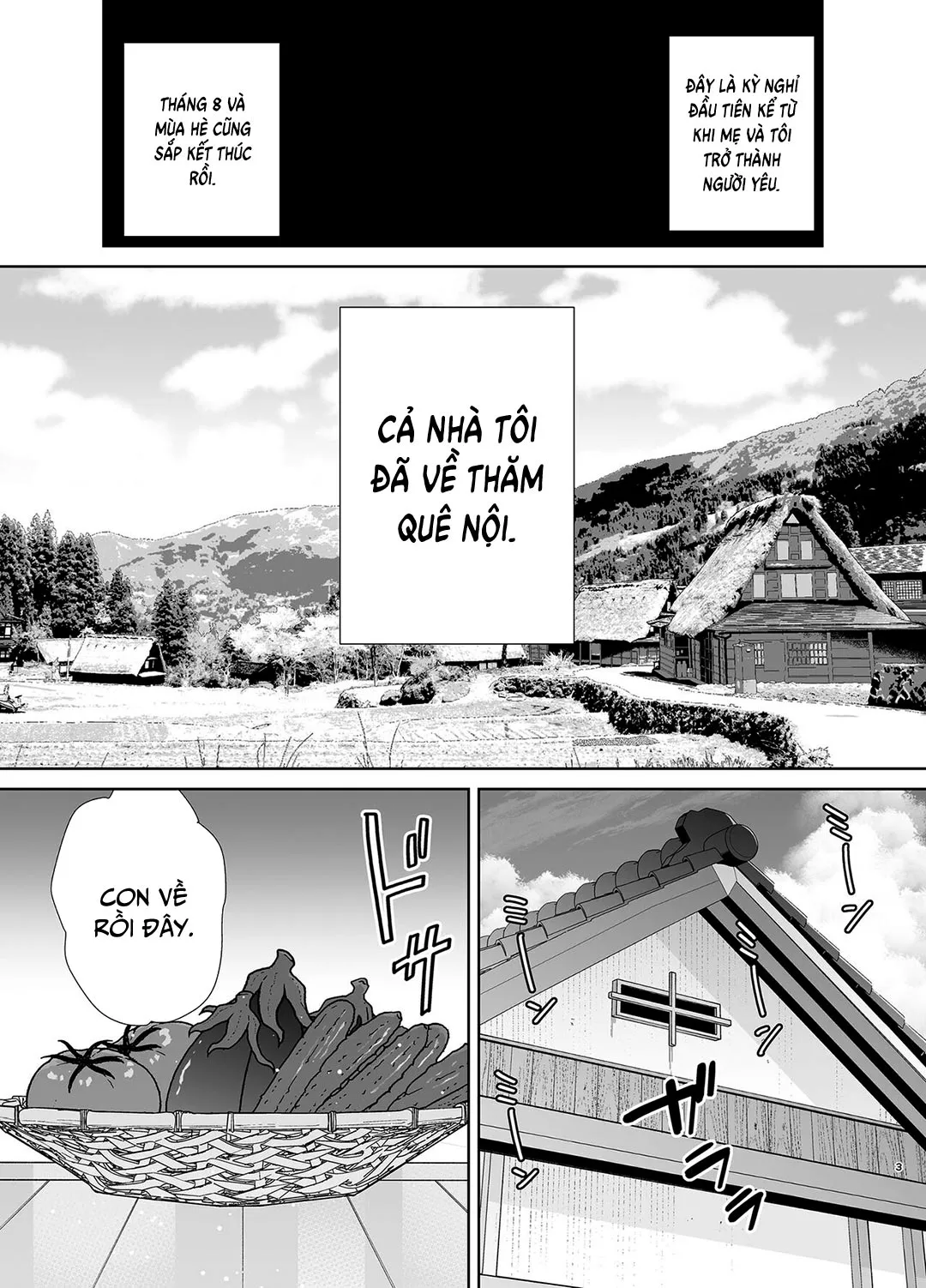 HentaiVN.net - Ảnh 4 - Mẹ là người phụ nữ mà tôi yêu [Boku no Kaa-san de, Boku no Suki na Hito.] - Chap 5A - Chuyến về quê nội