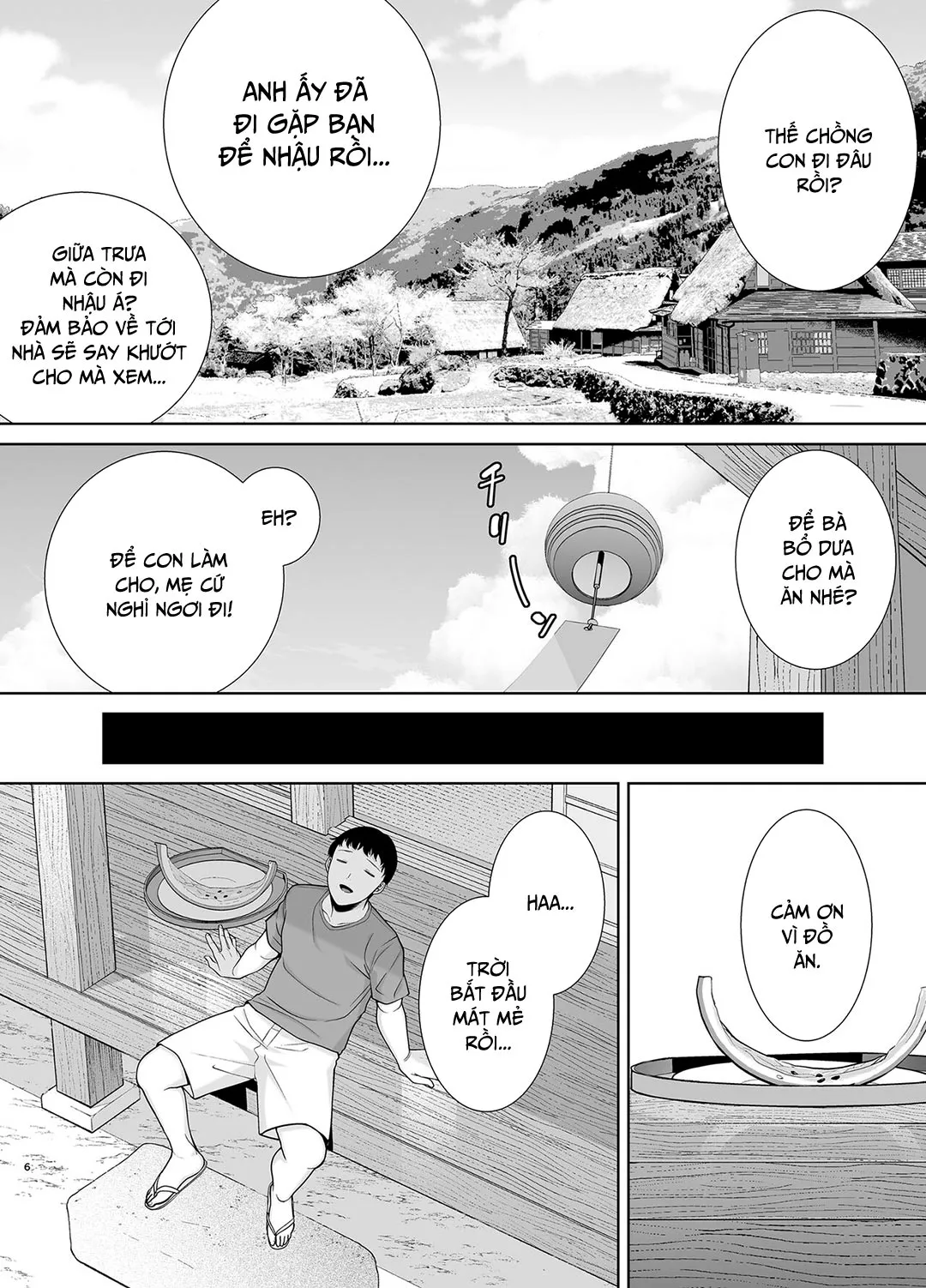 HentaiVN.net - Ảnh 6 - Mẹ là người phụ nữ mà tôi yêu [Boku no Kaa-san de, Boku no Suki na Hito.] - Chap 5A - Chuyến về quê nội
