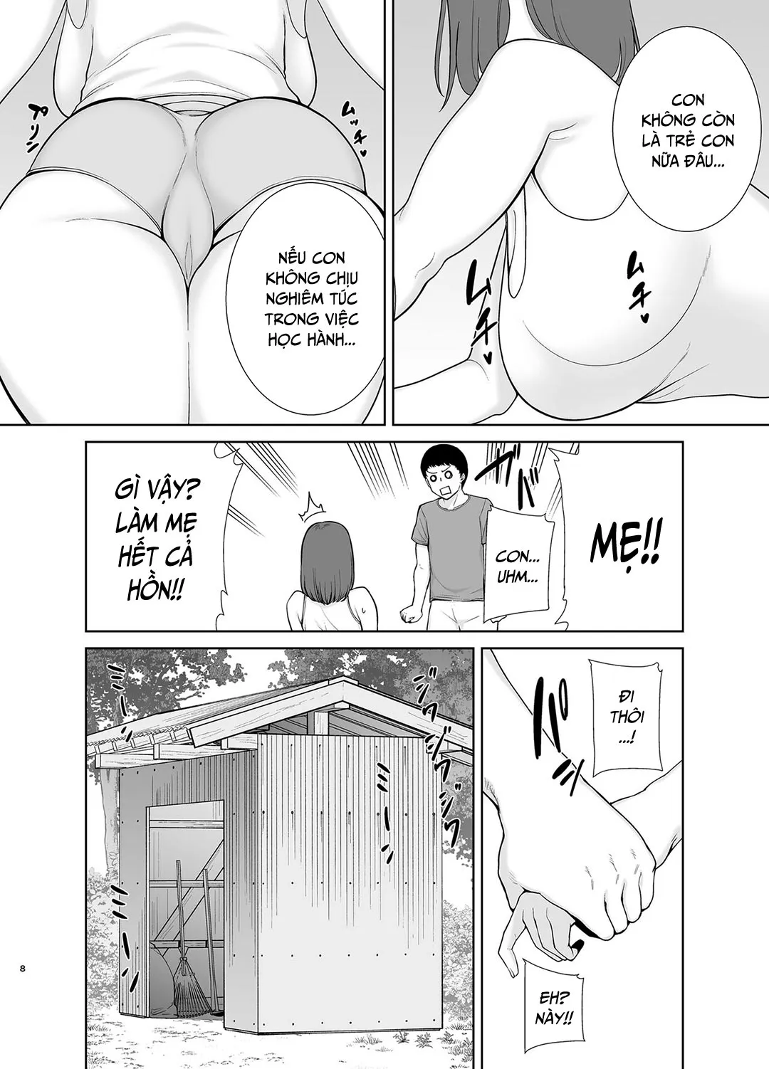 HentaiVN.net - Ảnh 8 - Mẹ là người phụ nữ mà tôi yêu [Boku no Kaa-san de, Boku no Suki na Hito.] - Chap 5A - Chuyến về quê nội