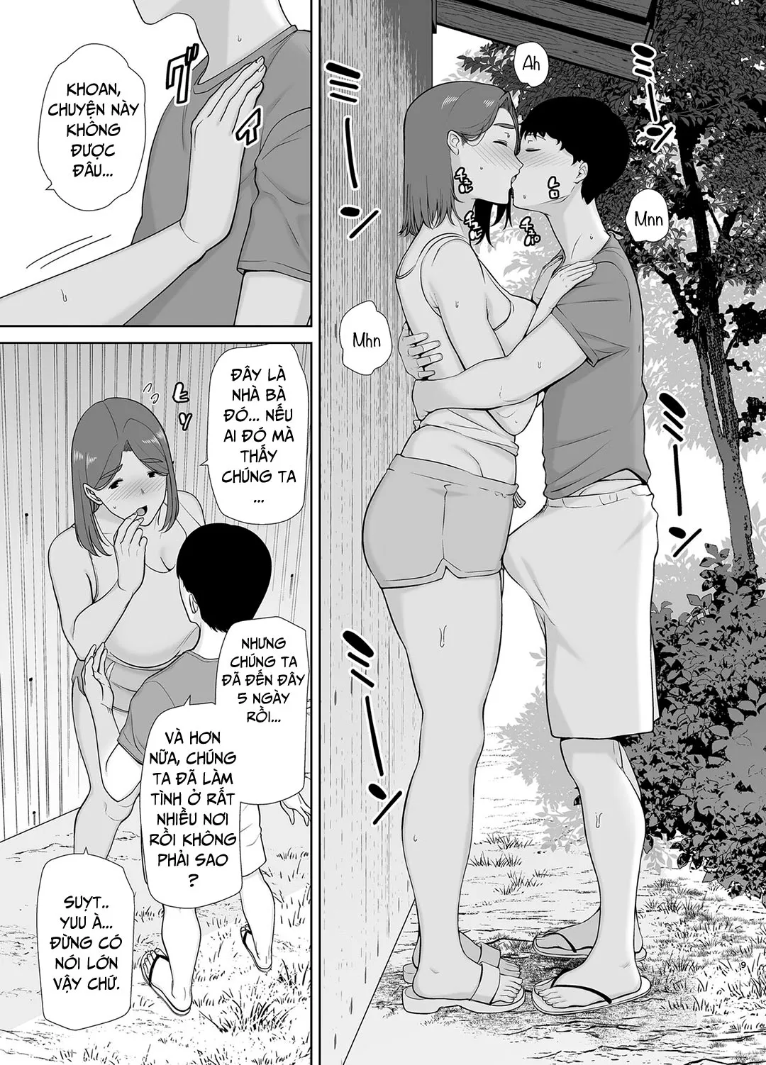HentaiVN.net - Ảnh 9 - Mẹ là người phụ nữ mà tôi yêu [Boku no Kaa-san de, Boku no Suki na Hito.] - Chap 5A - Chuyến về quê nội