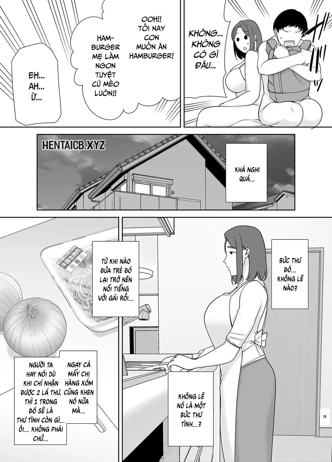 HentaiVN.net - Ảnh 13 - Mẹ là người phụ nữ mà tôi yêu [Boku no Kaa-san de, Boku no Suki na Hito.] - Chap 6A - Đồng phục nữ sinh của mẹ
