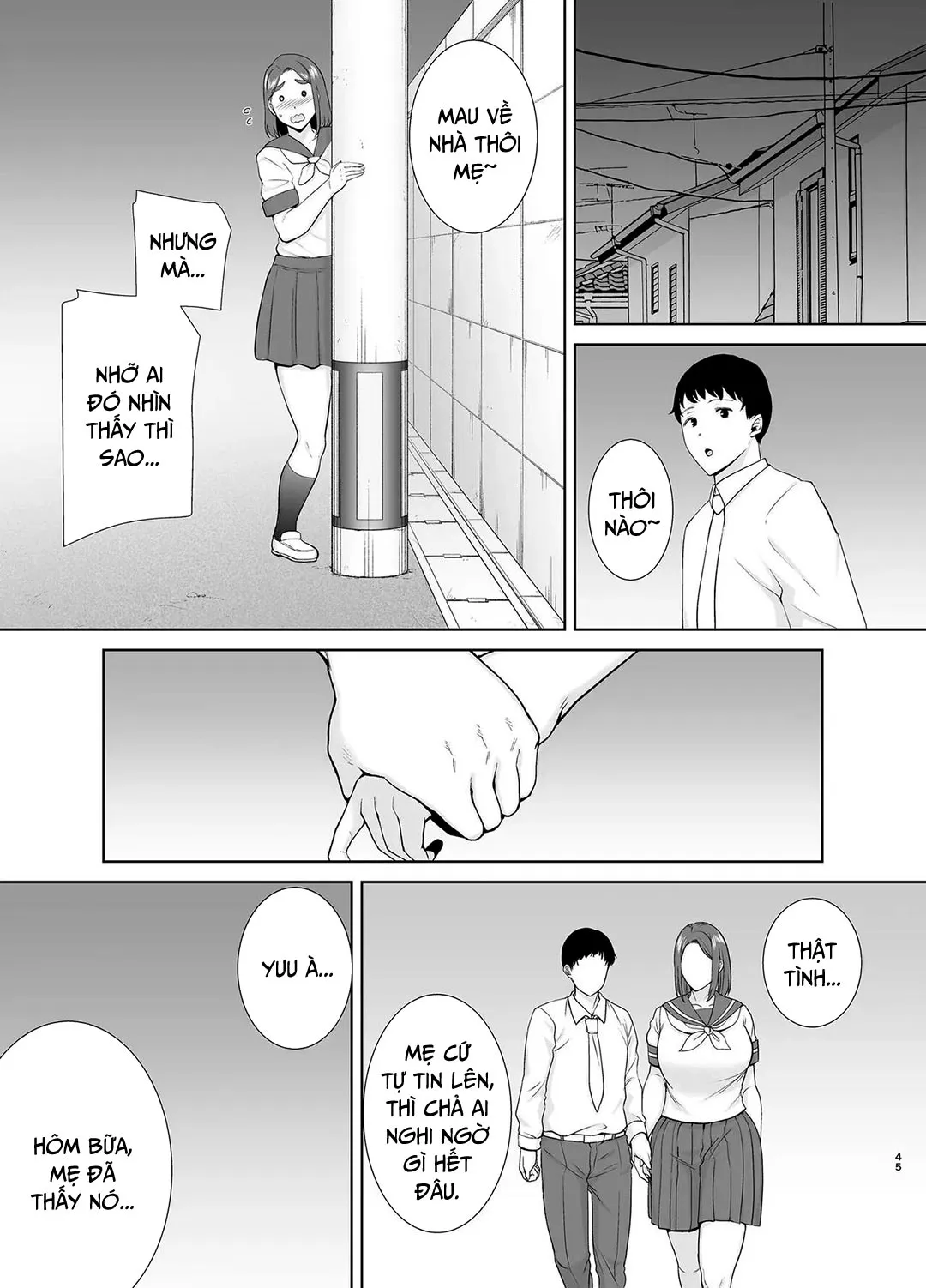 HentaiVN.net - Ảnh 15 - Mẹ là người phụ nữ mà tôi yêu [Boku no Kaa-san de, Boku no Suki na Hito.] - Chap 6B - Đồng phục nữ sinh của mẹ