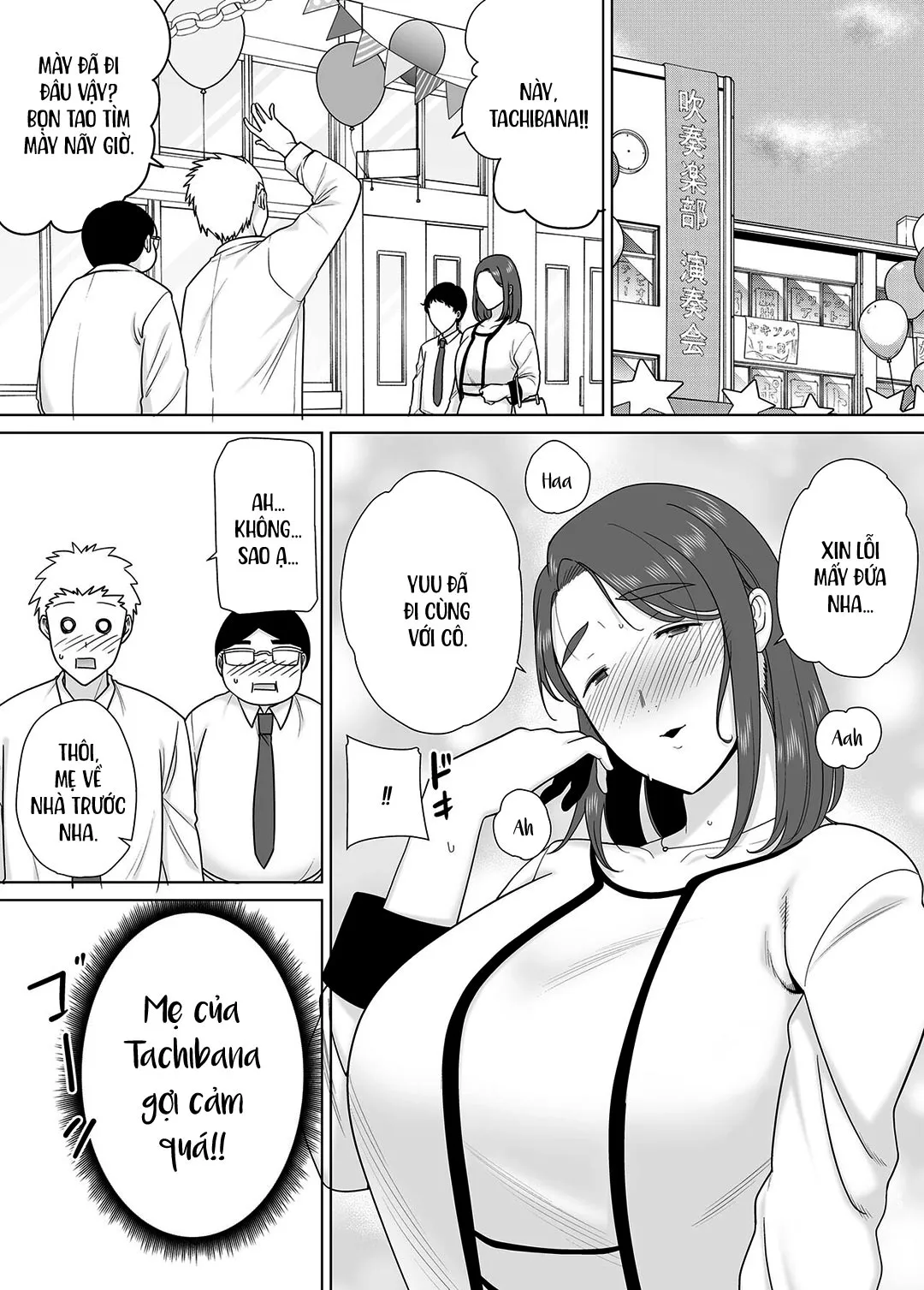 HentaiVN.net - Ảnh 29 - Mẹ là người phụ nữ mà tôi yêu [Boku no Kaa-san de, Boku no Suki na Hito.] - Chap 7A - Lễ hội trường