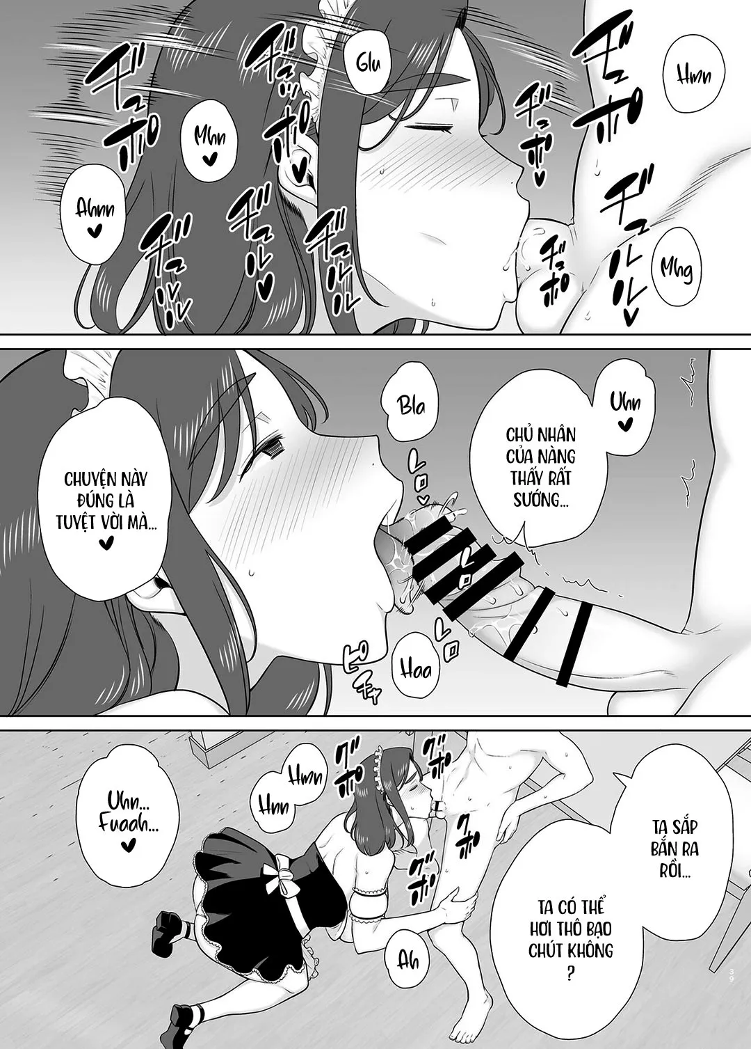 HentaiVN.net - Ảnh 11 - Mẹ là người phụ nữ mà tôi yêu [Boku no Kaa-san de, Boku no Suki na Hito.] - Chap 7B - Đồng phục hầu gái