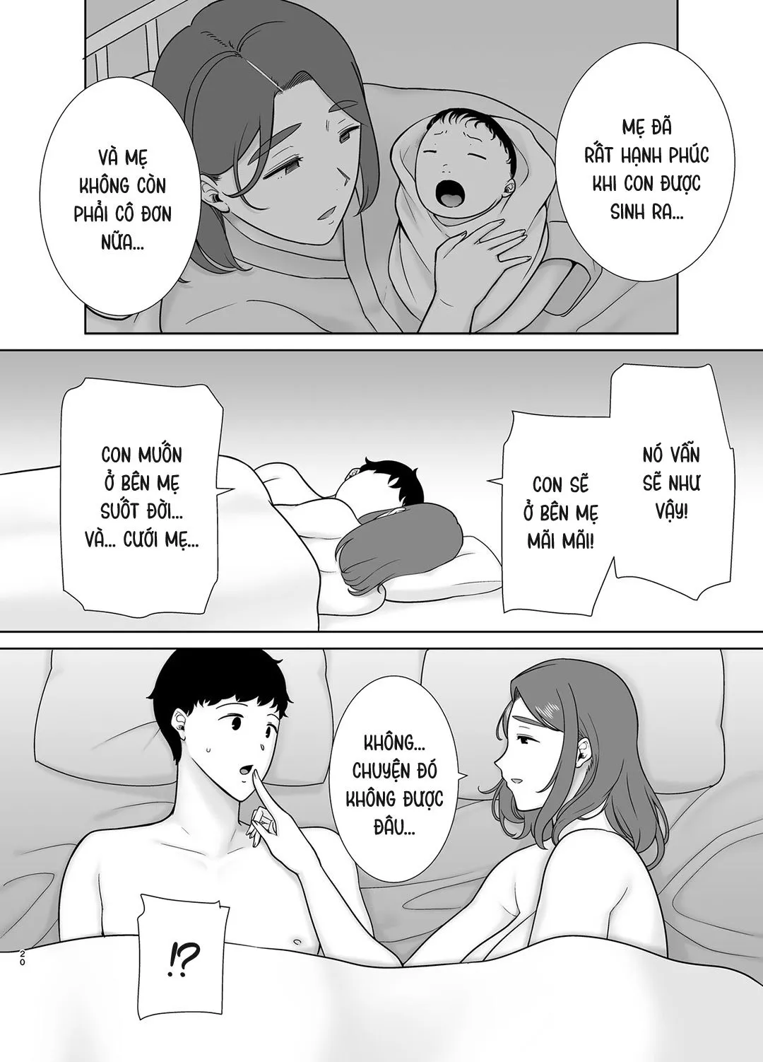 HentaiVN.net - Ảnh 20 - Mẹ là người phụ nữ mà tôi yêu [Boku no Kaa-san de, Boku no Suki na Hito.] - Chap 9A - Ly hôn
