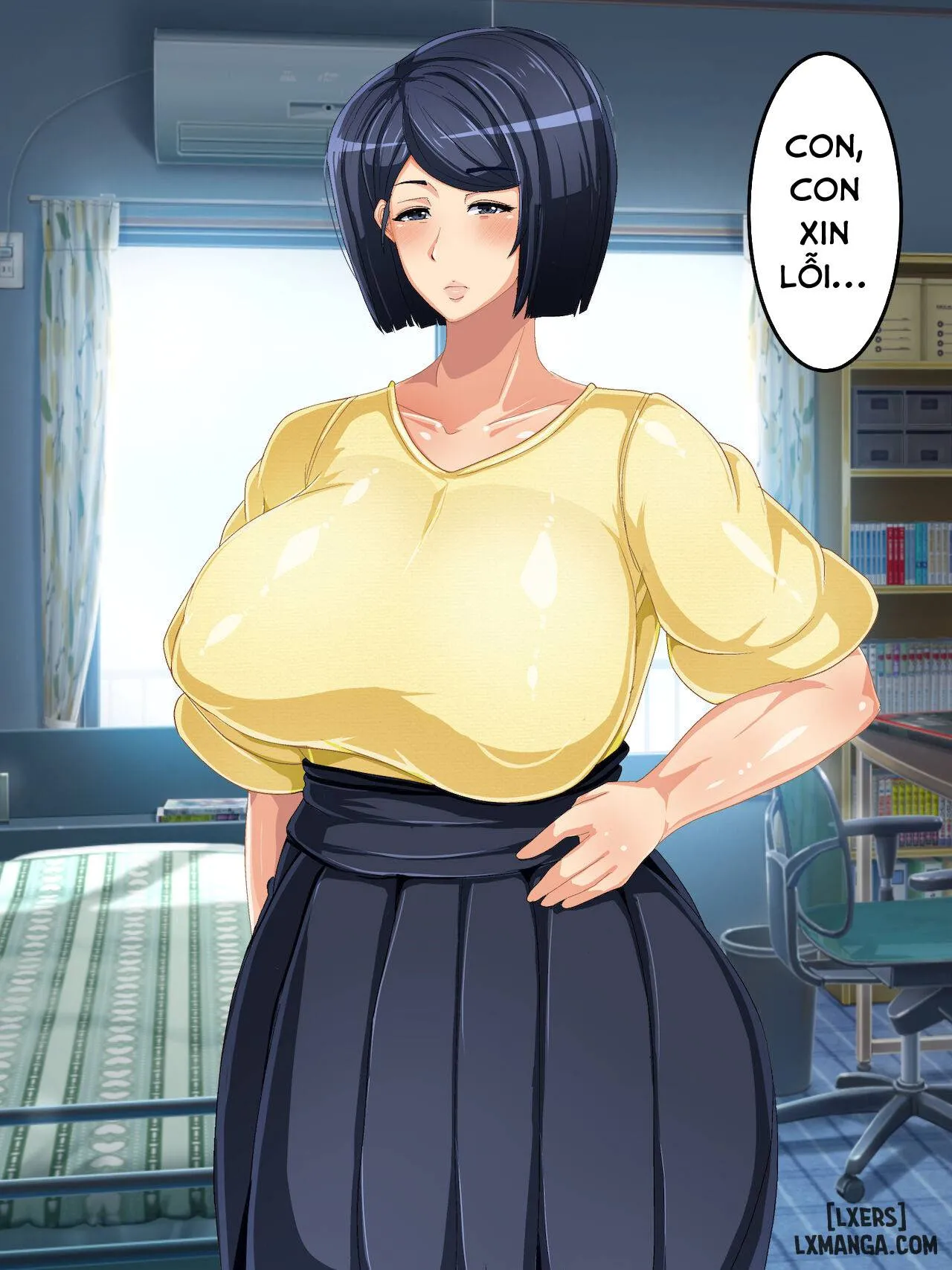 HentaiVN.net - Ảnh 48 - Genjitsu Kaihen Game Okaa-san Controller - Chapter 1