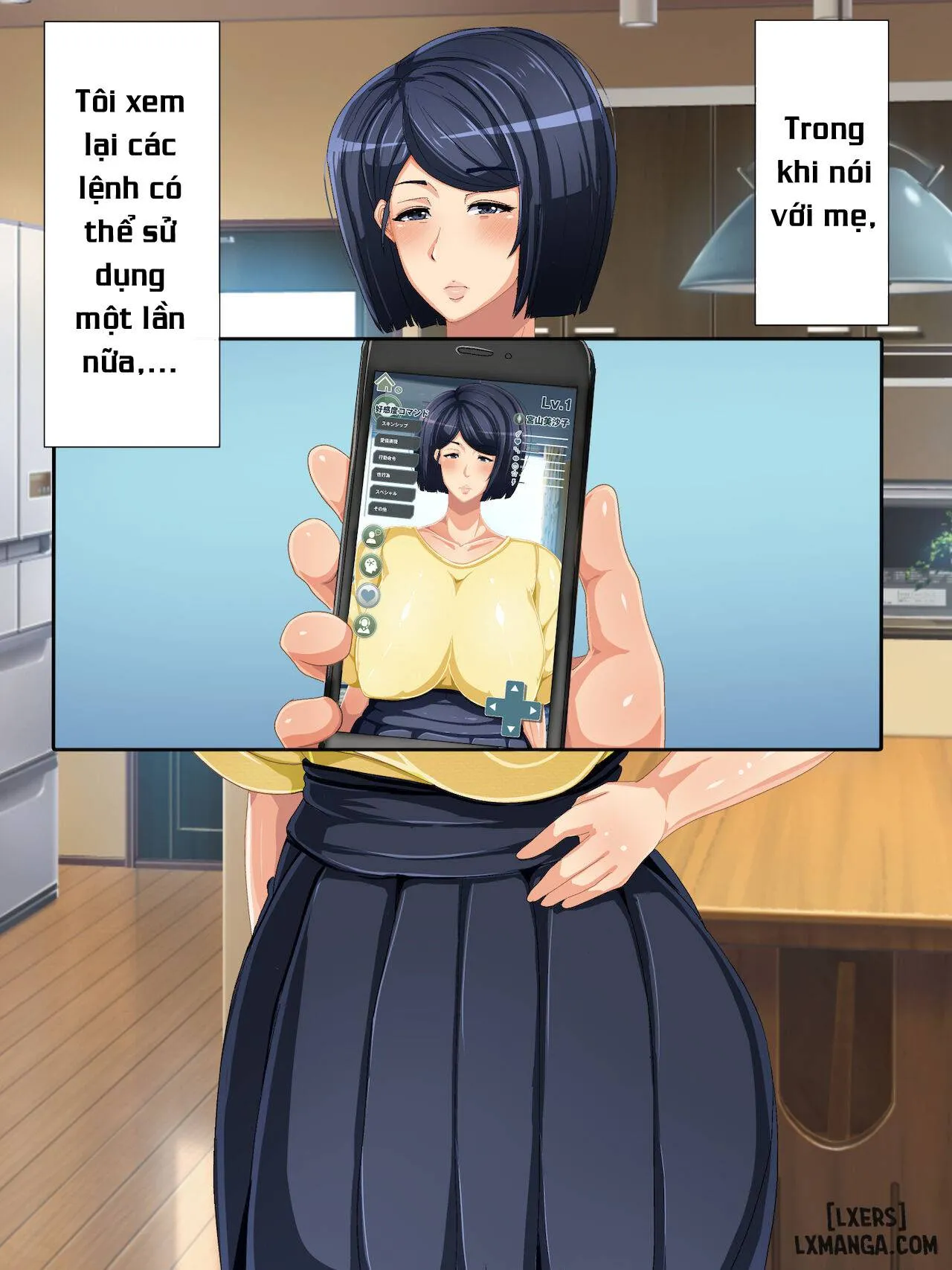 HentaiVN.net - Ảnh 57 - Genjitsu Kaihen Game Okaa-san Controller - Chapter 1