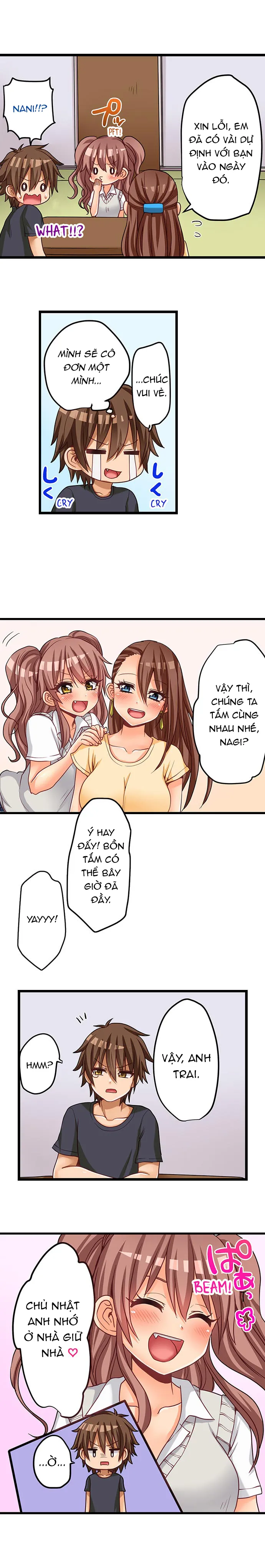 HentaiVN.net - Ảnh 6 - Lần đầu của tôi là... Với em gái!!? [My First Time is with.... My Little Sister?!] - Chap 50