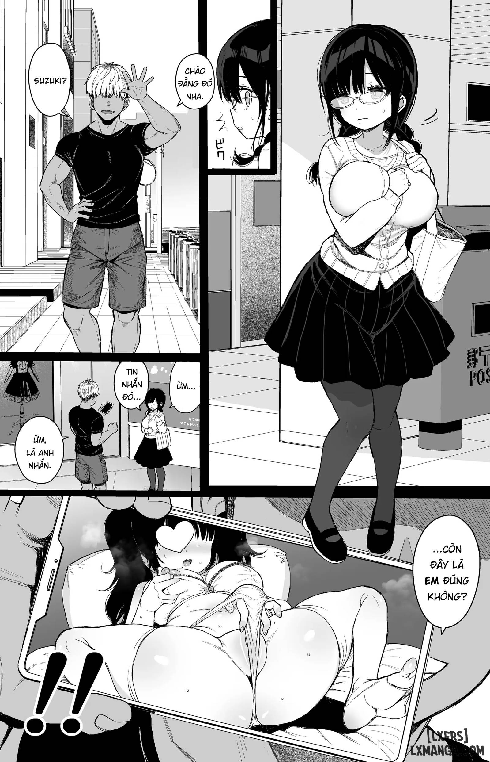 HentaiVN.net - Ảnh 10 - Hikaeme Kanojo wa Kobamenai | The Mild-Mannered Girlfriend Who Can't Resist + Omake - Chap 1.