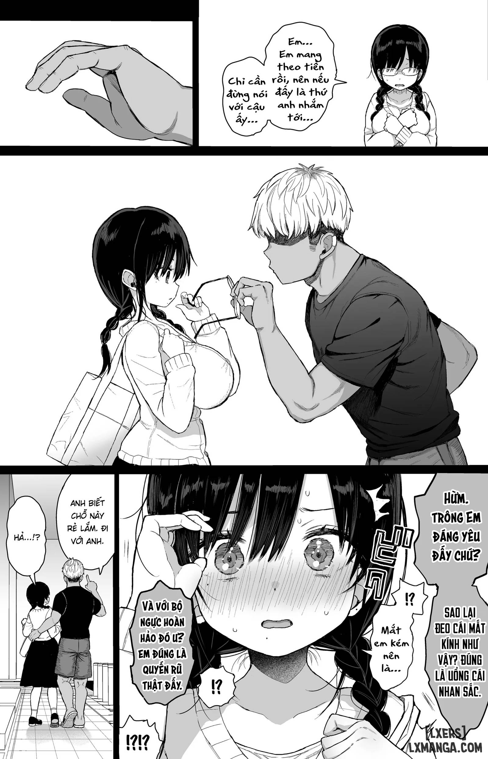 HentaiVN.net - Ảnh 12 - Hikaeme Kanojo wa Kobamenai | The Mild-Mannered Girlfriend Who Can't Resist + Omake - Chap 1.