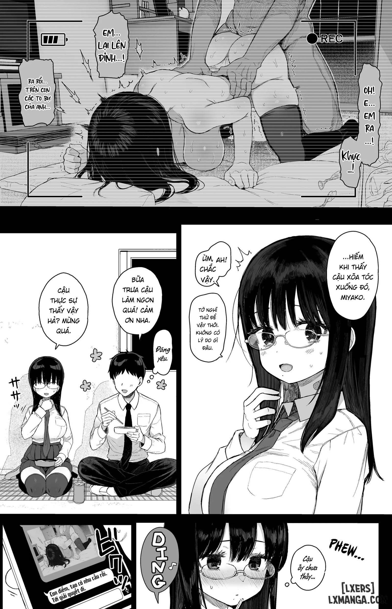 HentaiVN.net - Ảnh 31 - Hikaeme Kanojo wa Kobamenai | The Mild-Mannered Girlfriend Who Can't Resist + Omake - Chap 1.