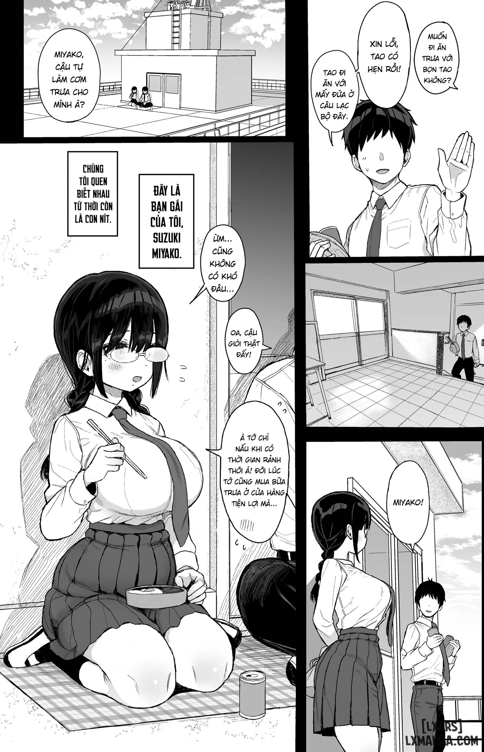 HentaiVN.net - Ảnh 6 - Hikaeme Kanojo wa Kobamenai | The Mild-Mannered Girlfriend Who Can't Resist + Omake - Chap 1.