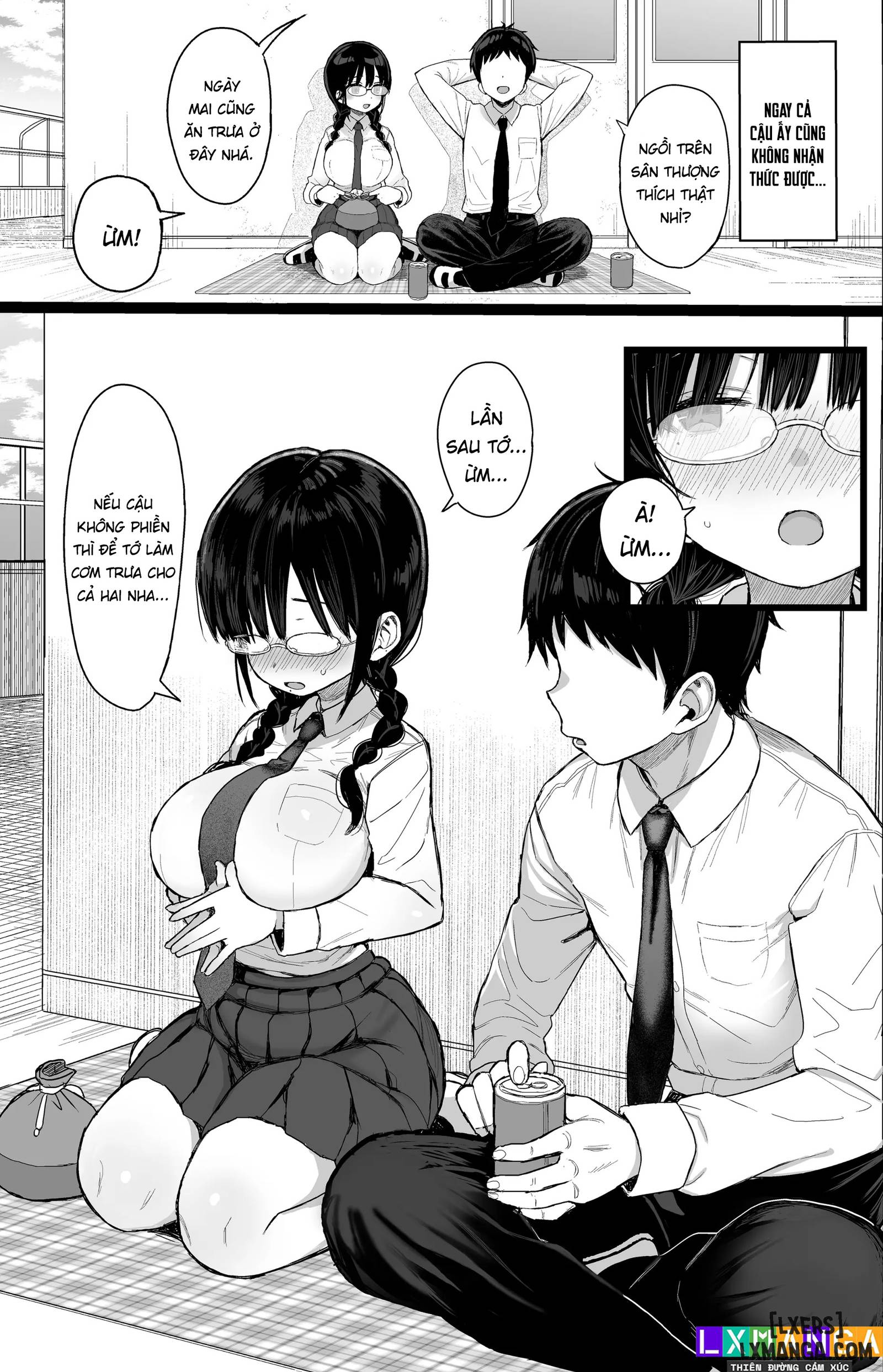 HentaiVN.net - Ảnh 8 - Hikaeme Kanojo wa Kobamenai | The Mild-Mannered Girlfriend Who Can't Resist + Omake - Chap 1.
