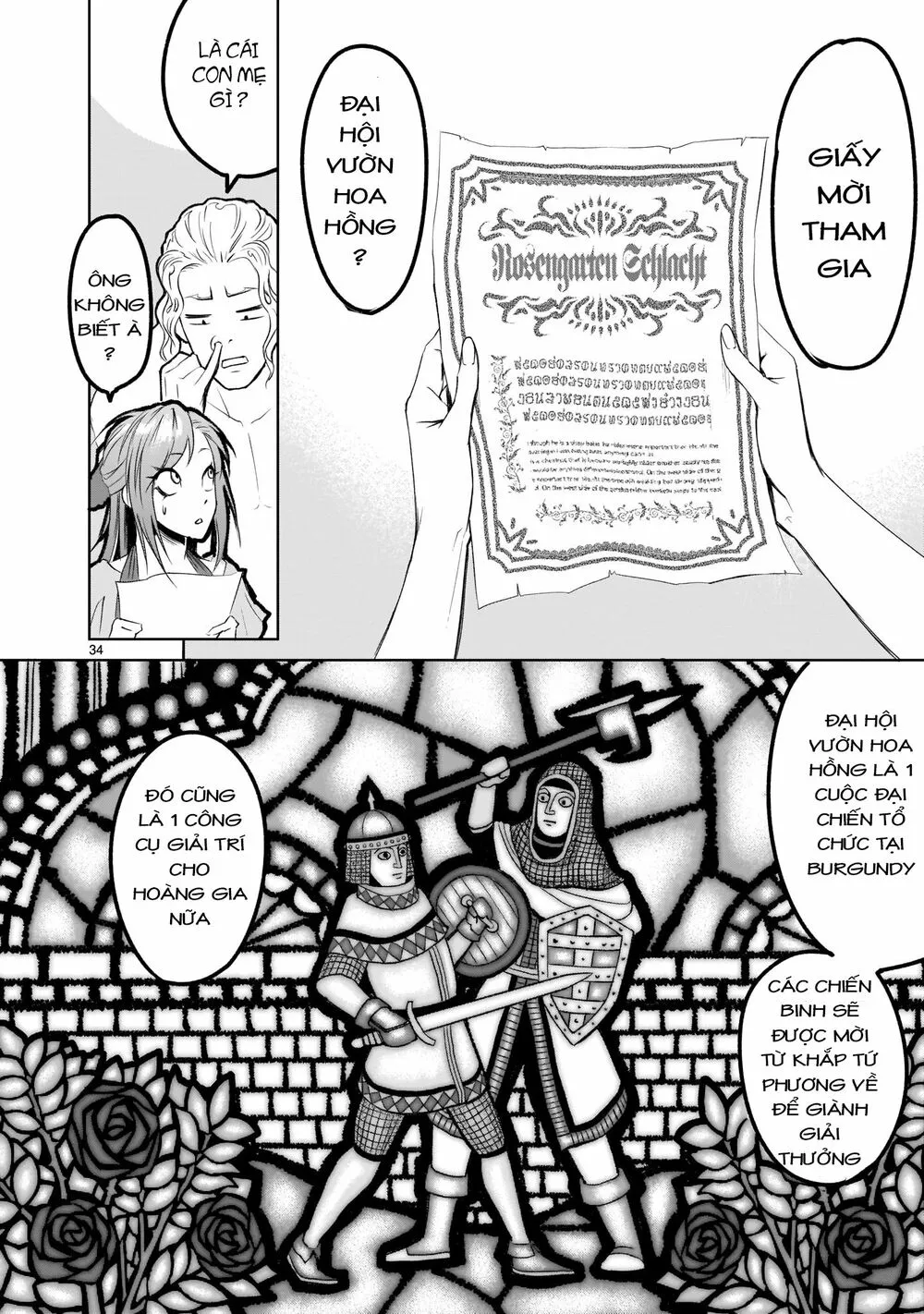 HentaiVN.net - Ảnh 33 - Đấu trường Hoa hồng [Rosengarten Saga; Rozengaten Saga; Rosen Garten Saga] - Chap 2: Yêu quý ~Lilie und Rose~