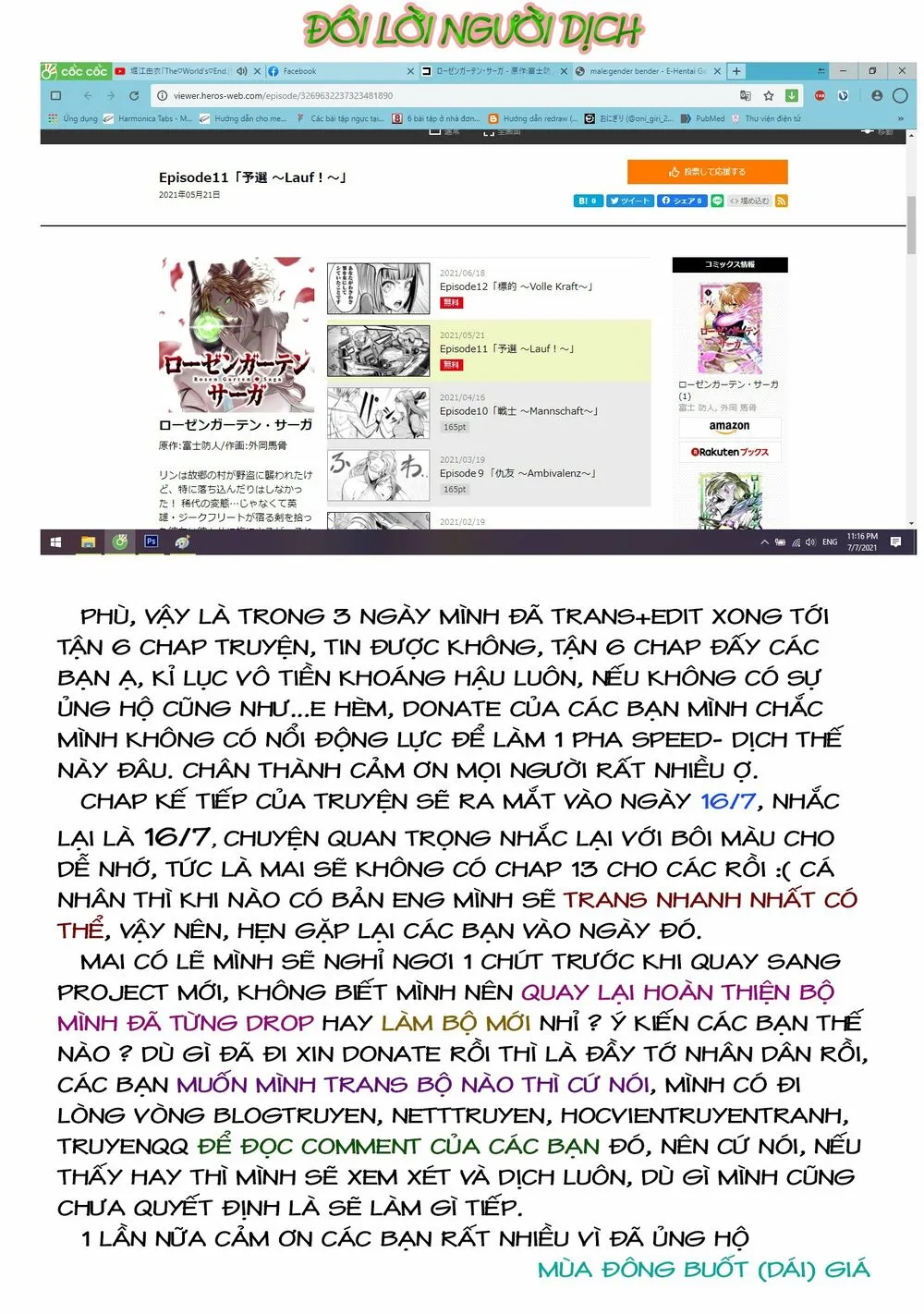 HentaiVN.net - Ảnh 36 - Đấu trường Hoa hồng [Rosengarten Saga; Rozengaten Saga; Rosen Garten Saga] - Chap 12: Mục tiêu ～Volle Kraft～