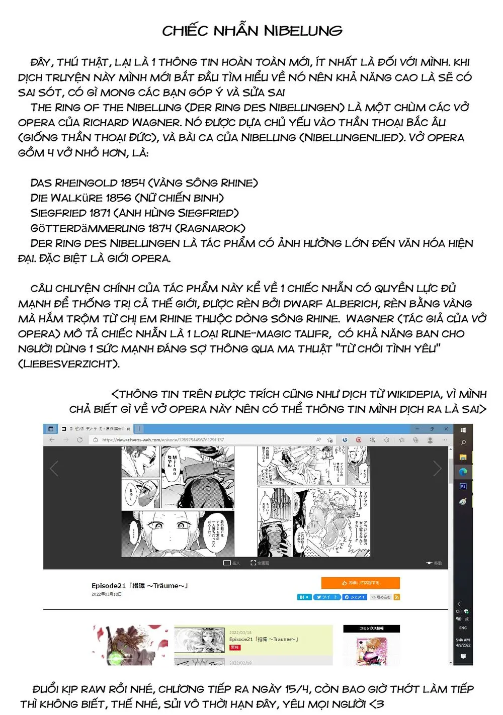 HentaiVN.net - Ảnh 41 - Đấu trường Hoa hồng [Rosengarten Saga; Rozengaten Saga; Rosen Garten Saga] - Chap 21: Nhẫn ～Träume～