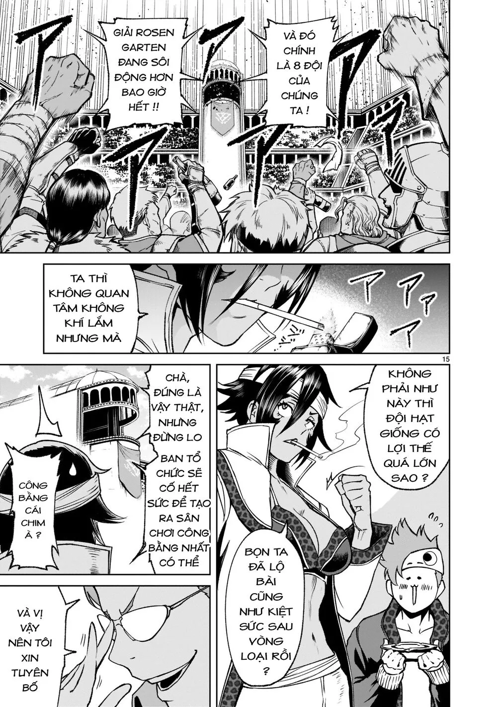 HentaiVN.net - Ảnh 15 - Đấu trường Hoa hồng [Rosengarten Saga; Rozengaten Saga; Rosen Garten Saga] - Chap 22: Hỗn loạn ～Weirdo-Fest～