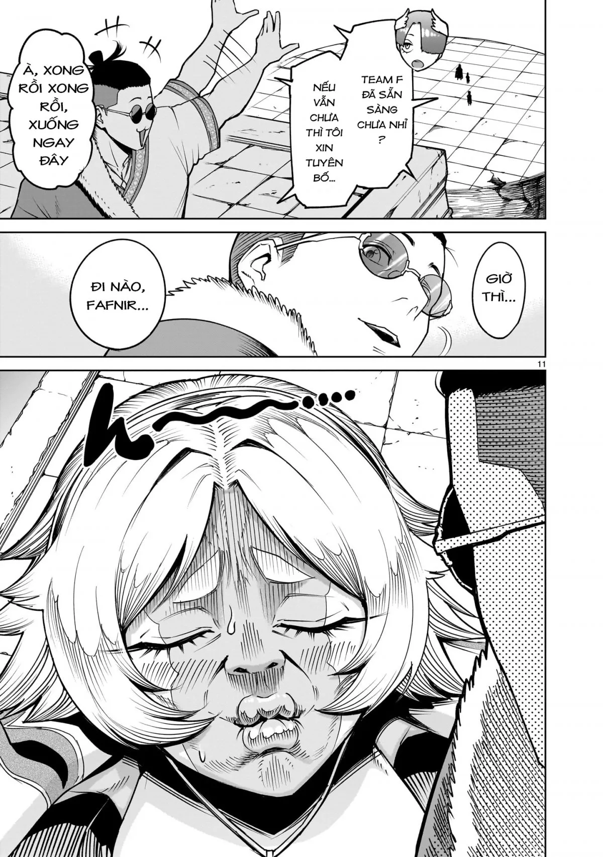 HentaiVN.net - Ảnh 11 - Đấu trường Hoa hồng [Rosengarten Saga; Rozengaten Saga; Rosen Garten Saga] - Chap 62: 「Làm nóng ～Mobiler Anzug～」