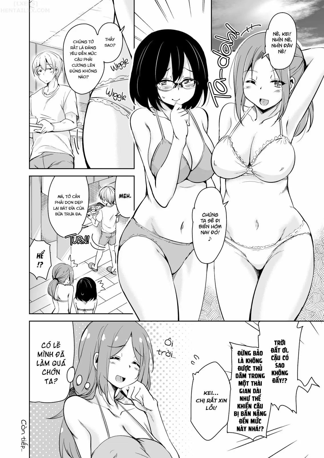 HentaiVN.net - Ảnh 33 - Tropical Island Maniacs: My Host Family is so Lewd! - Chap 3