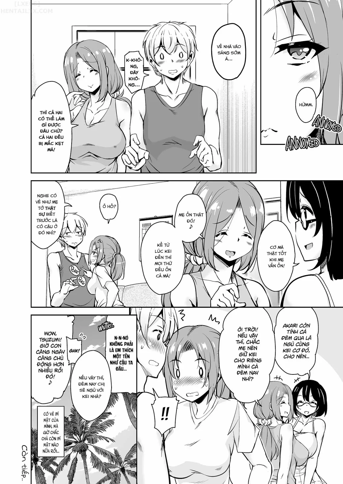 HentaiVN.net - Ảnh 32 - Tropical Island Maniacs: My Host Family is so Lewd! - Chap 6