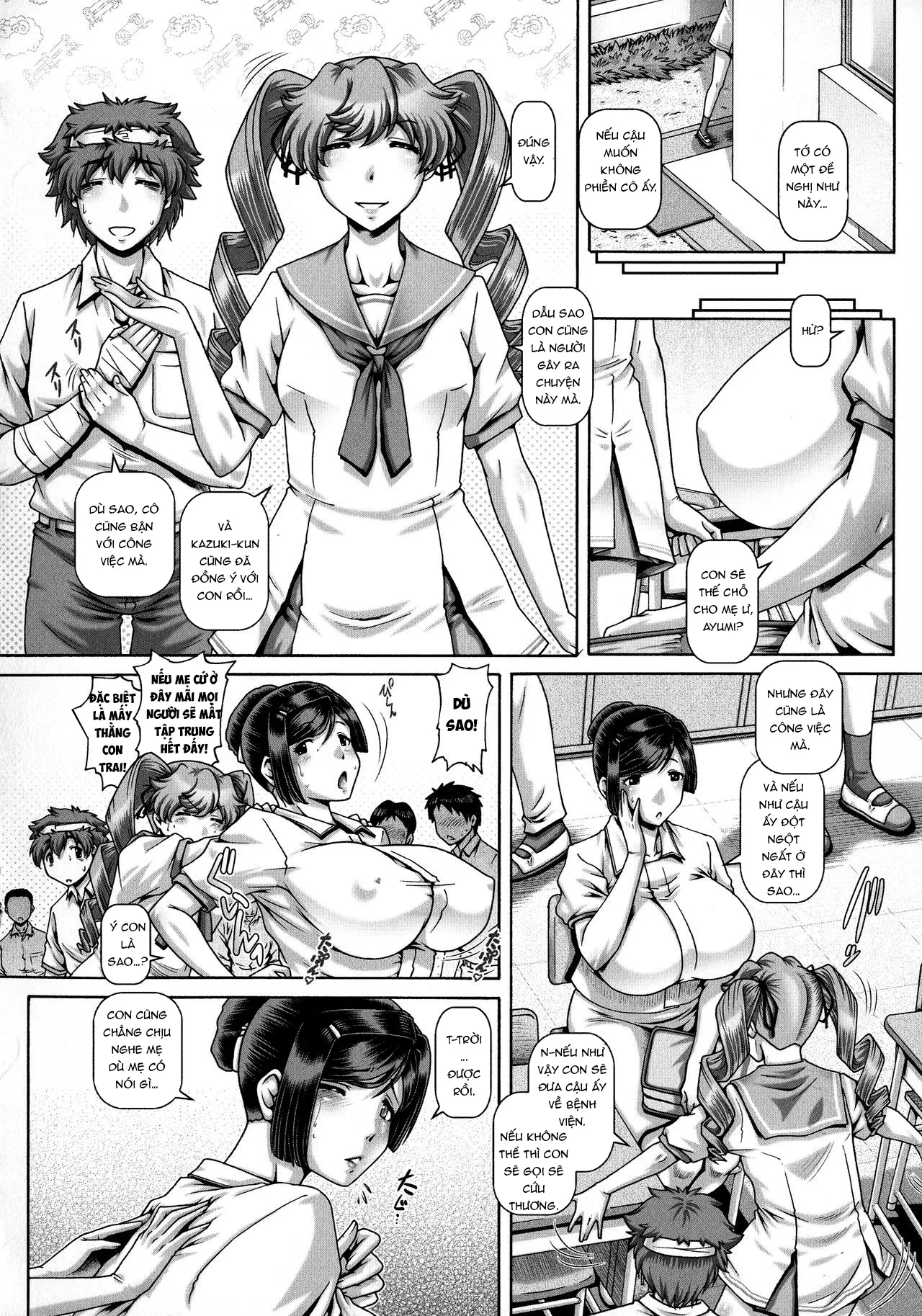 HentaiVN.net - Ảnh 9 - Sự chuộc tội của người mẹ dâm đãng! [Inbo no anazono; Lewd mother's atonement] - Chap 2: Trách nhiệm người con.