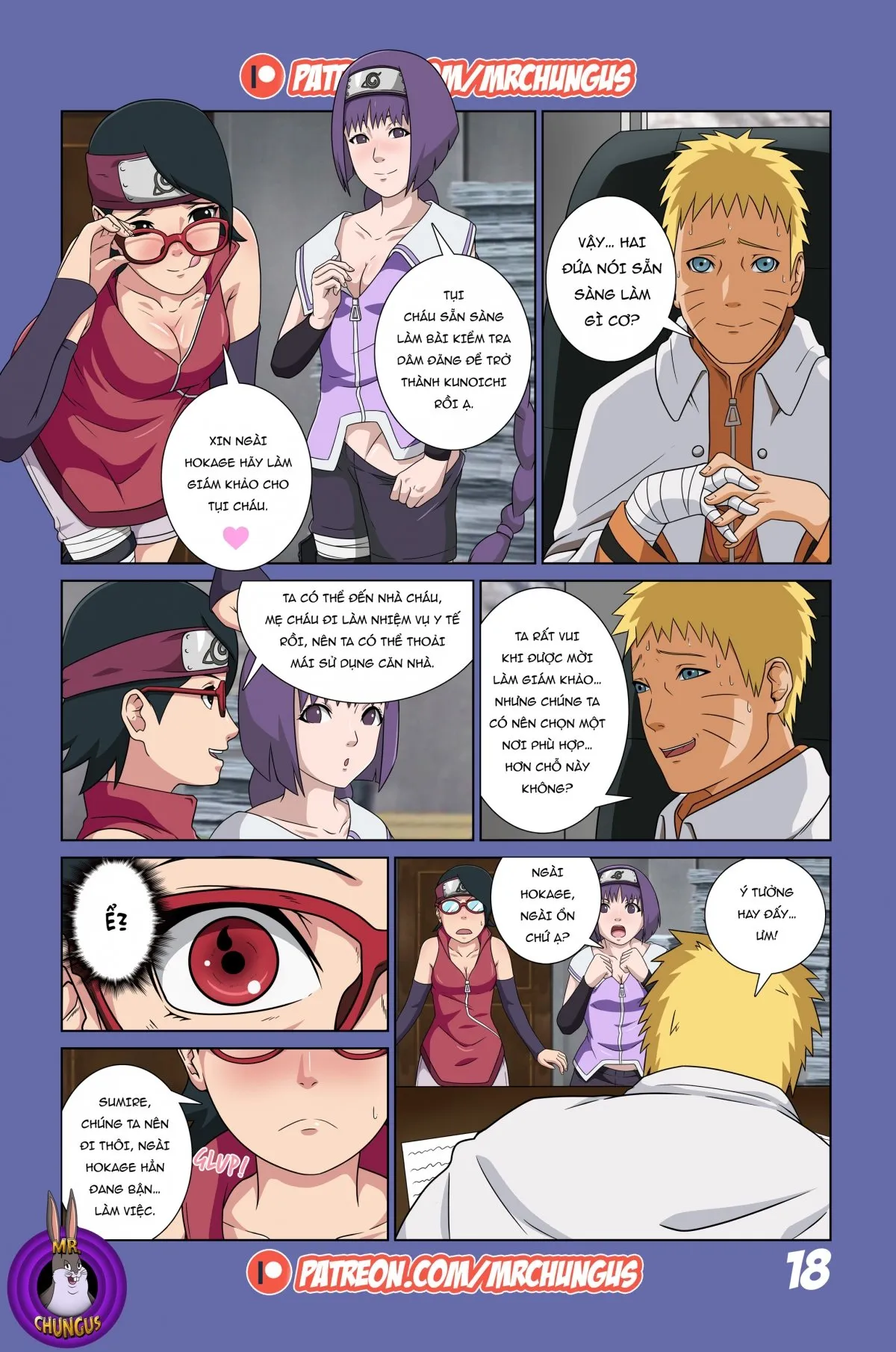 HentaiVN.net - Ảnh 20 - Chuyến phiêu lưu dâm đãng! [Boruto's Erotic Adventure] - Phần 1 - Chap 1