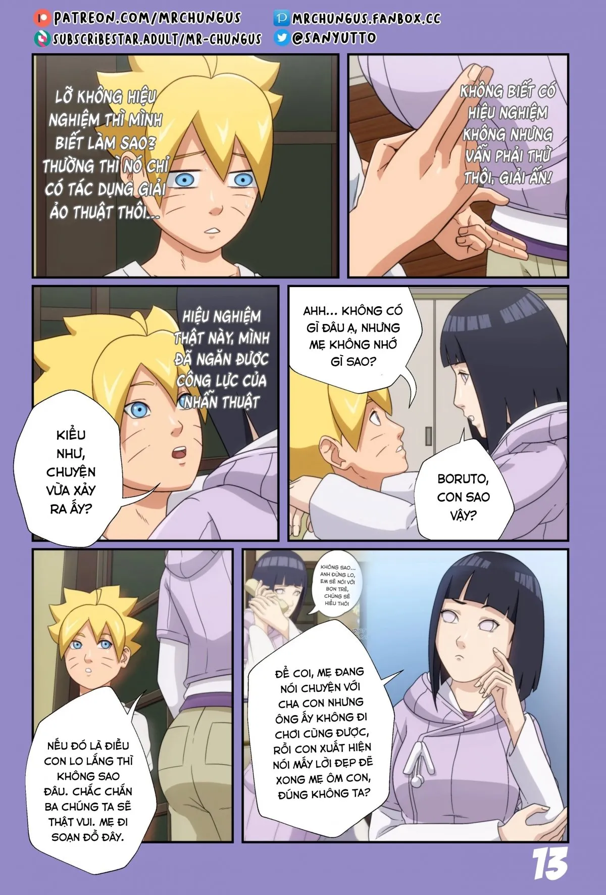 HentaiVN.net - Ảnh 15 - Chuyến phiêu lưu dâm đãng! [Boruto's Erotic Adventure] - Phần 2