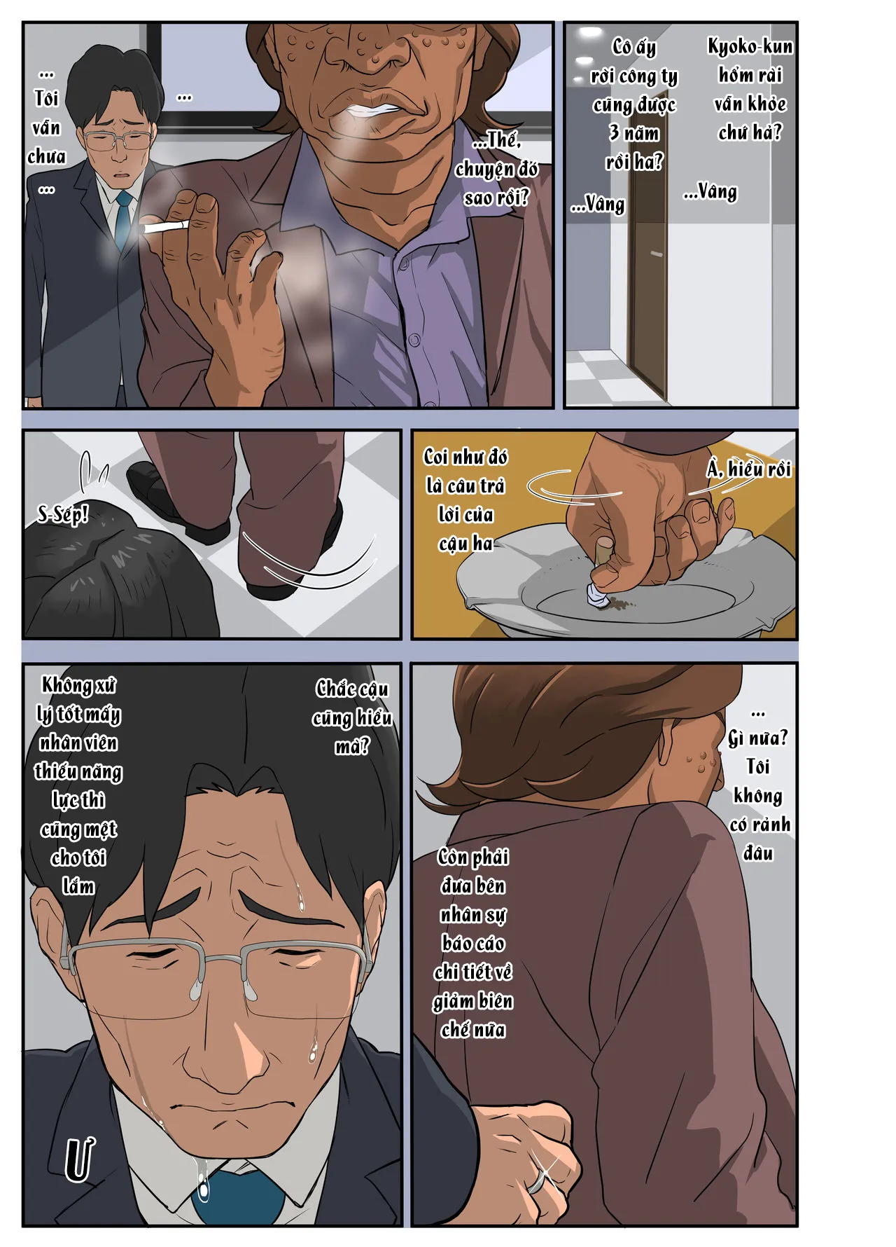 HentaiVN.net - Ảnh 5 - Bakunyuu Tsuma Namatamari Kyouko ~Sekuhara Buchou ni Nerawareta Tsuma~ [Người Vợ Ngực Khủng Kyouko Lên Thớt ~Bị Nhắm Đến Bởi Tên Quản Lý Ám Ảnh Tình Dục] - Bakunyuu Tsuma 1.1