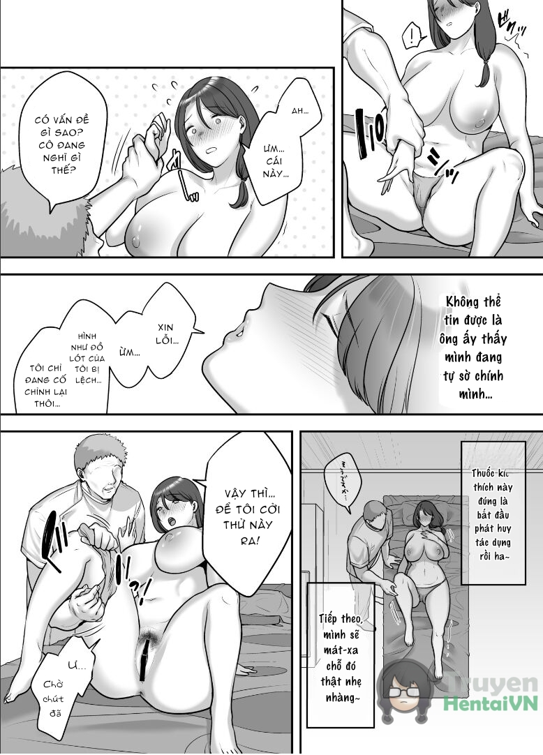 HentaiVN.net - Ảnh 18 - Less na Hitozuma ga Akutoku Massage ni Hamaru Riyuu - Oneshot