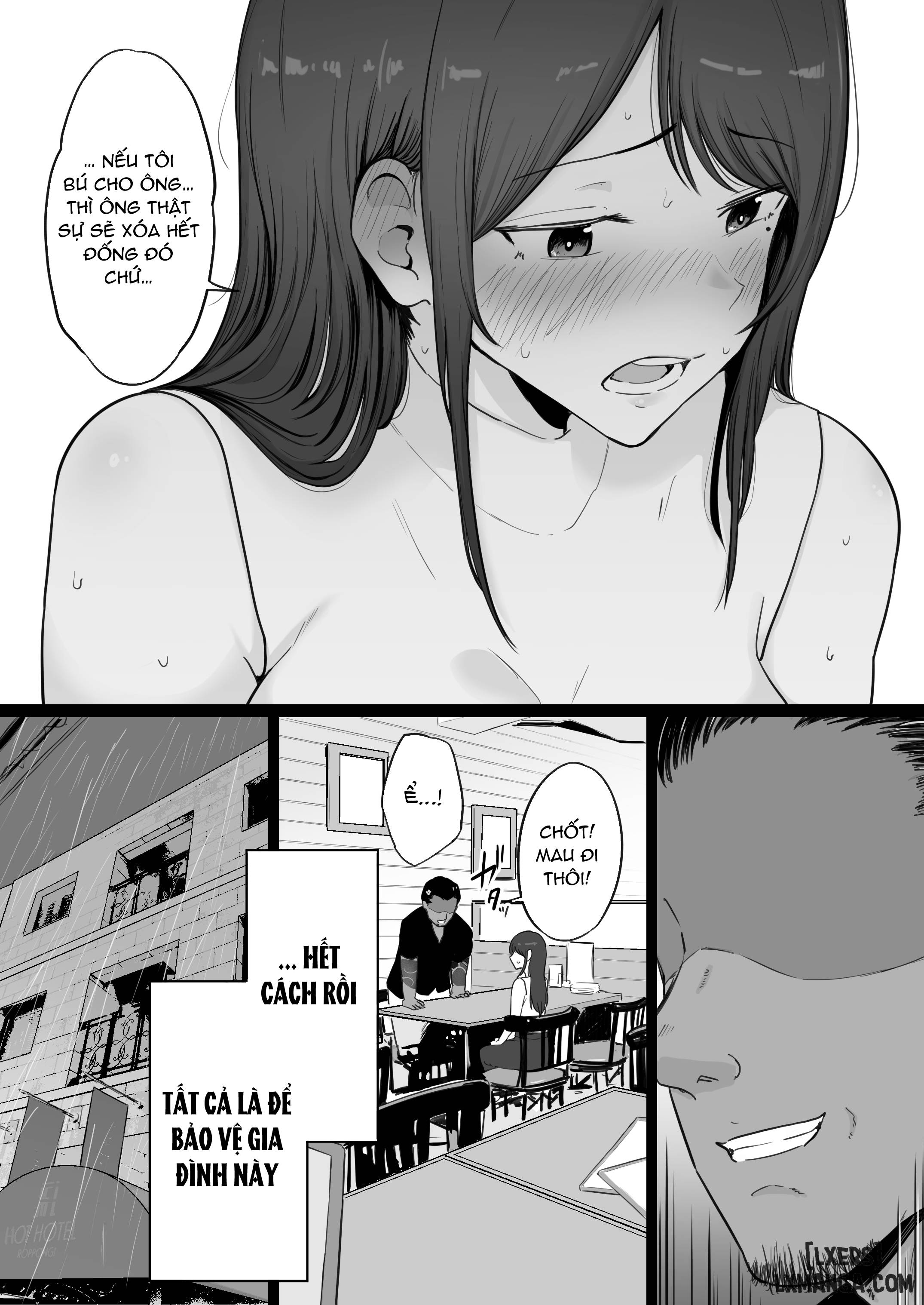 HentaiVN.net - Ảnh 16 - 崩壊家族0-母親がヤクザとのセックスにハマった話 - Chap 1