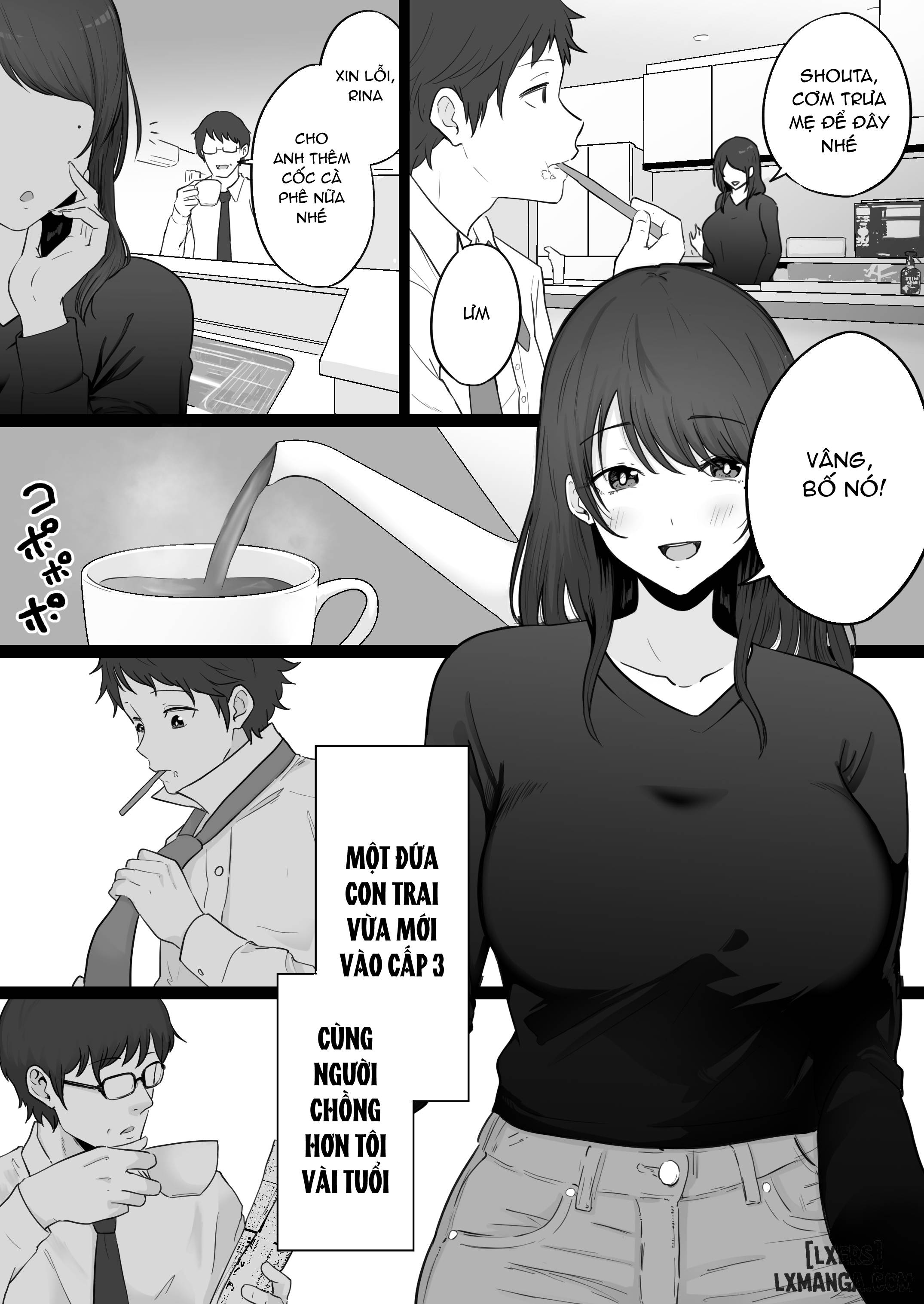 HentaiVN.net - Ảnh 4 - 崩壊家族0-母親がヤクザとのセックスにハマった話 - Chap 1