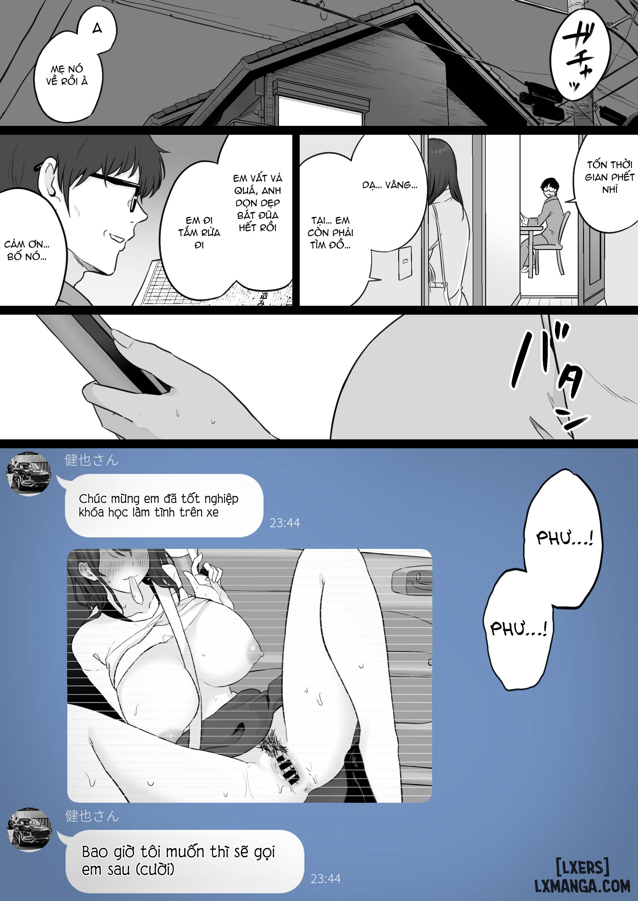 HentaiVN.net - Ảnh 22 - 崩壊家族0-母親がヤクザとのセックスにハマった話 - Chap 2.