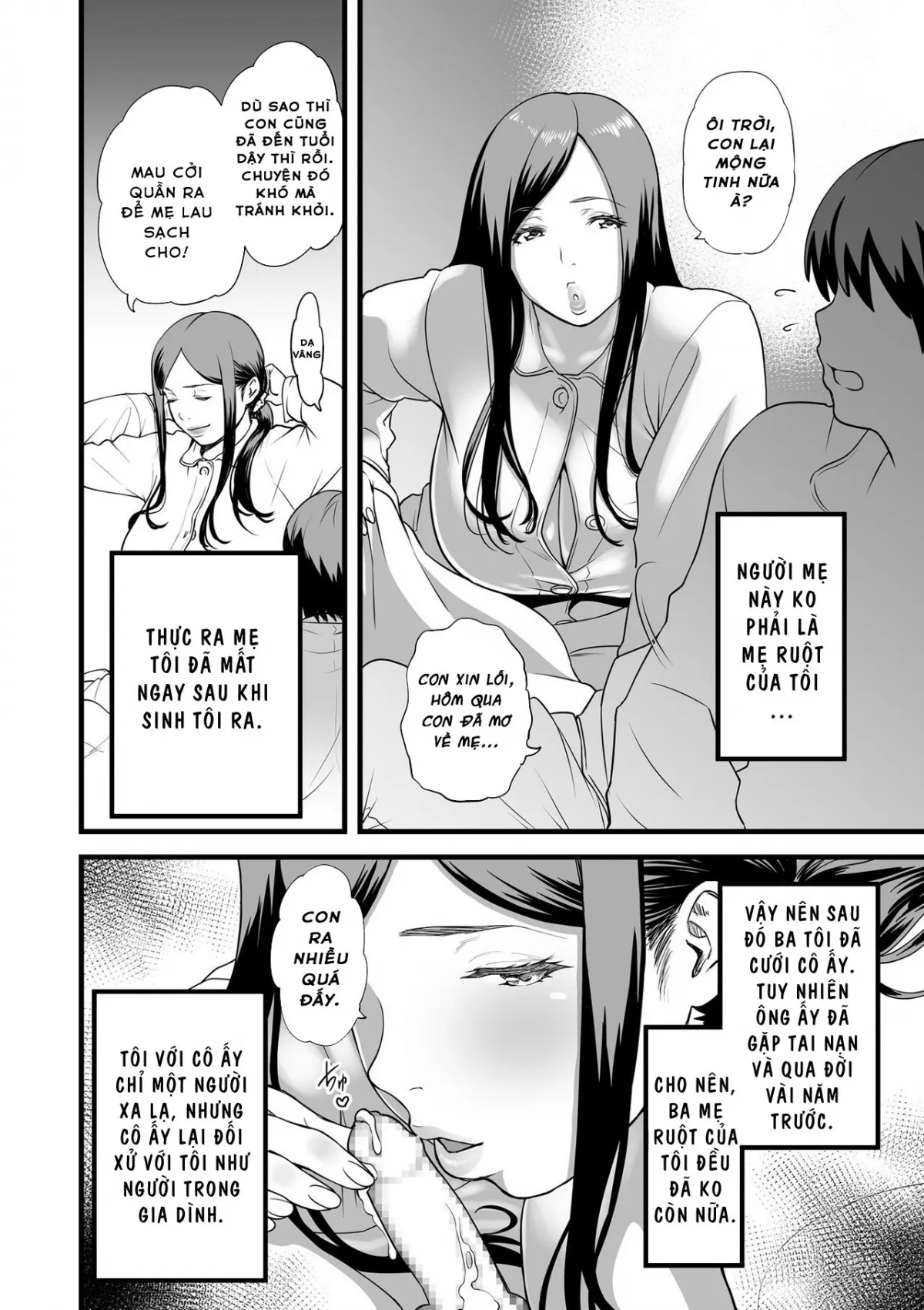HentaiVN.net - Ảnh 11 - Tôi sống một mình với mẹ kế...(Gibo to Futari de Kurashitara) [When I Live Alone with My Stepmother] - Chap 1