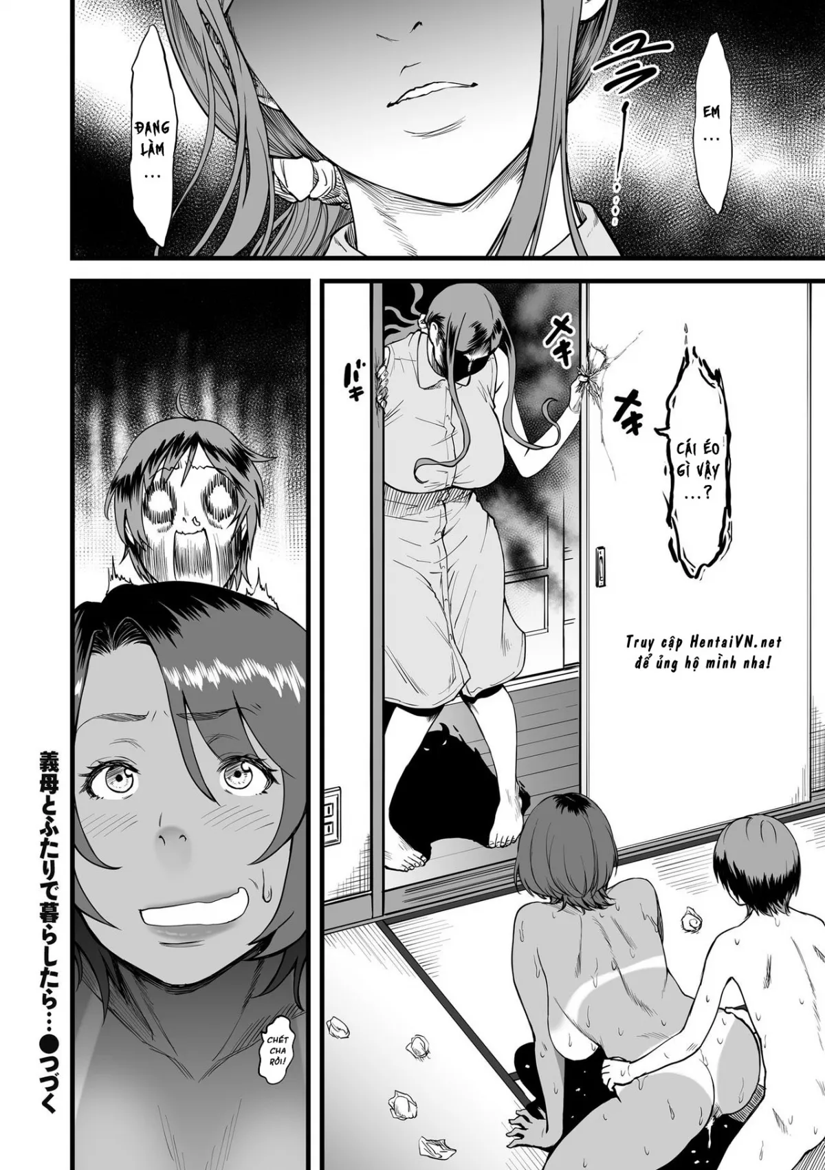 HentaiVN.net - Ảnh 21 - Tôi sống một mình với mẹ kế...(Gibo to Futari de Kurashitara) [When I Live Alone with My Stepmother] - Chap 2